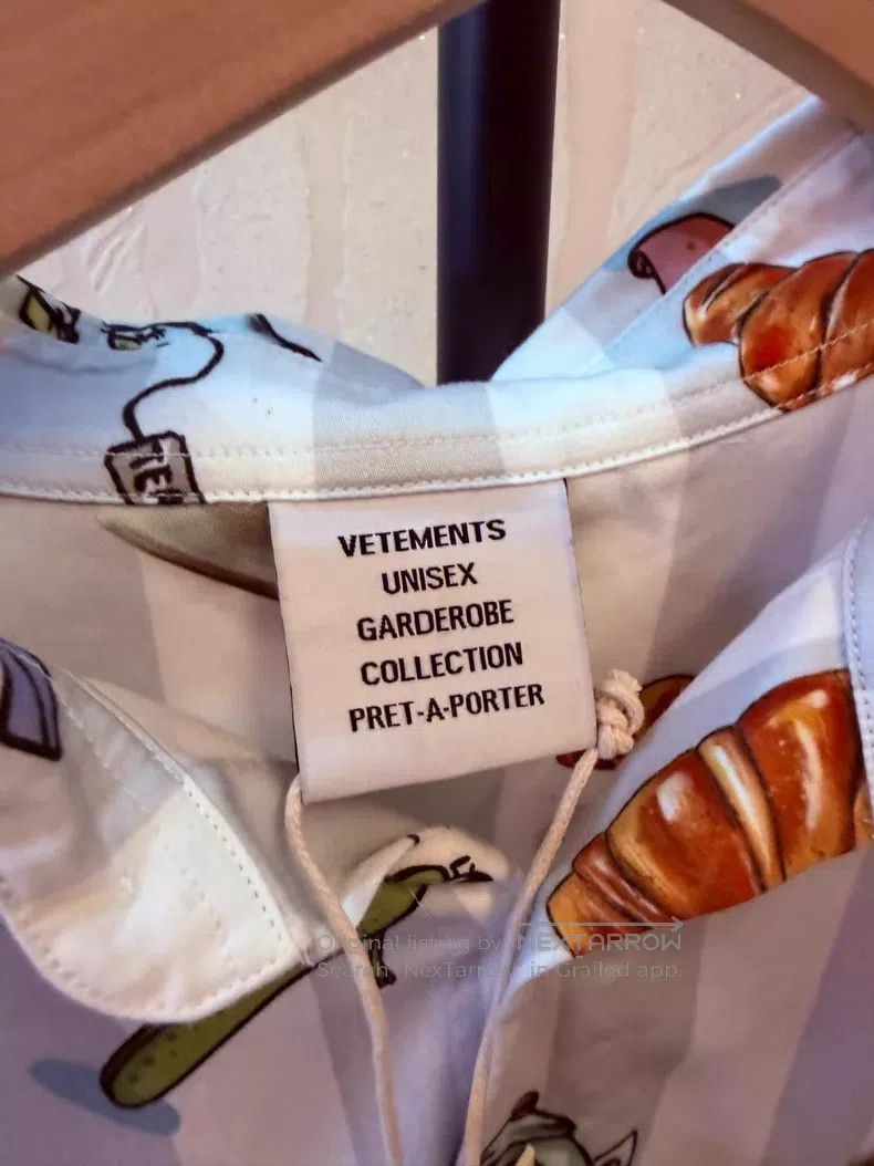 Vetements Vetements Breakfast Series Short Sleeve Shirt Size US M / EU 48-50 / 2 - 3 Thumbnail