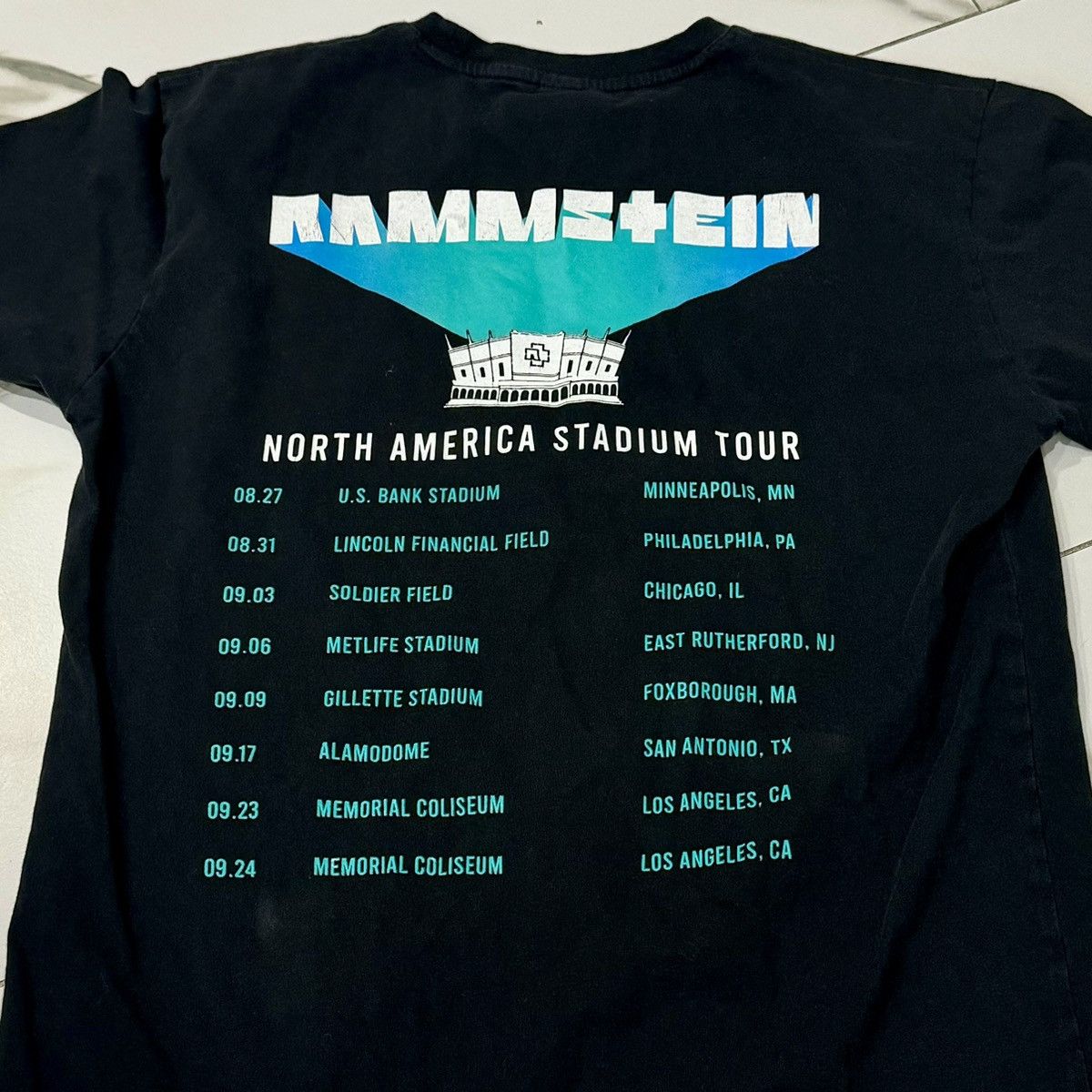 Band Tees × Vintage 2022 RAMMSTEIN TOUR TEE! Size US M / EU 48-50 / 2 - 6 Thumbnail