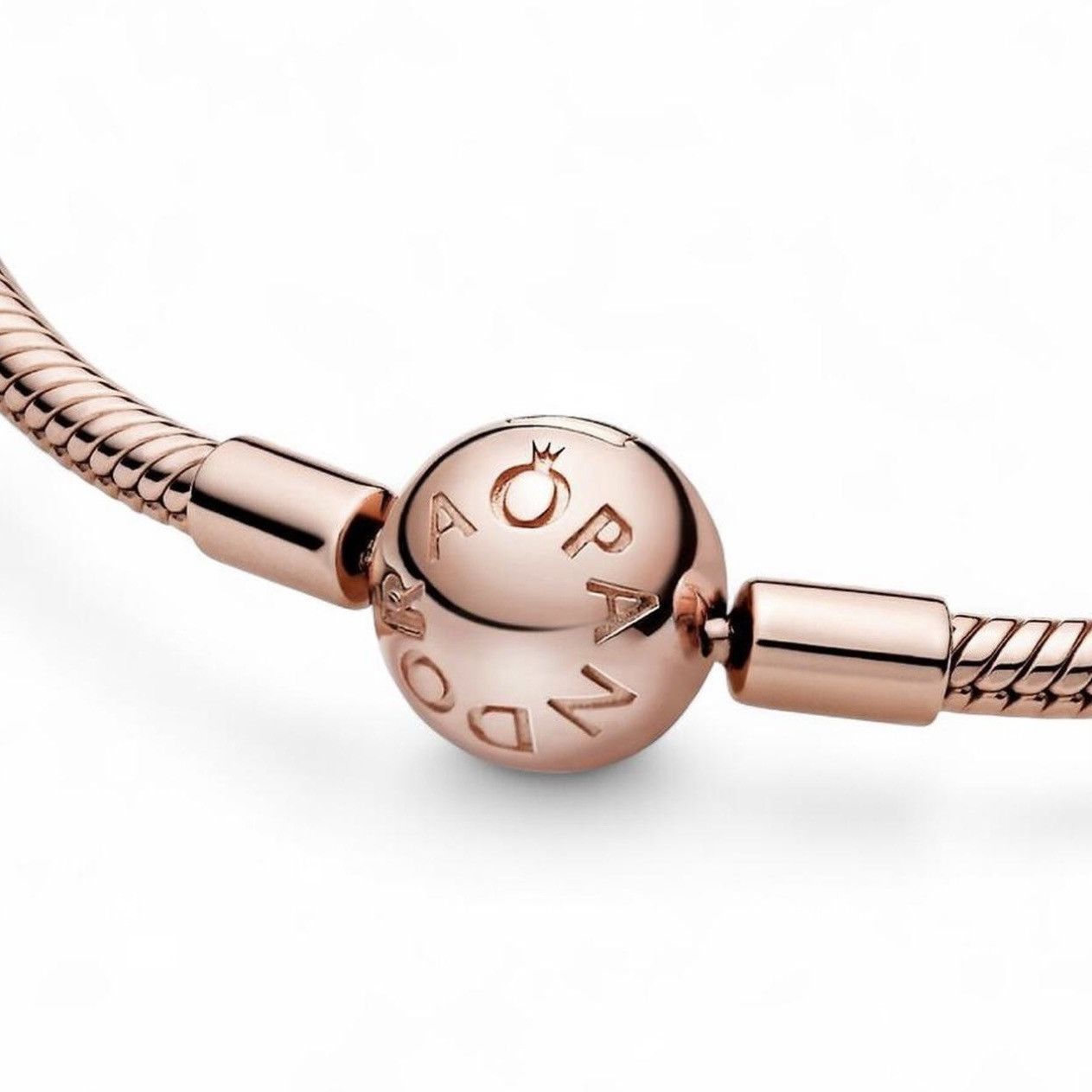 pandora Pandora Moments Snake Chain Bracelet in Rose Gold Size ONE SIZE - 4 Thumbnail
