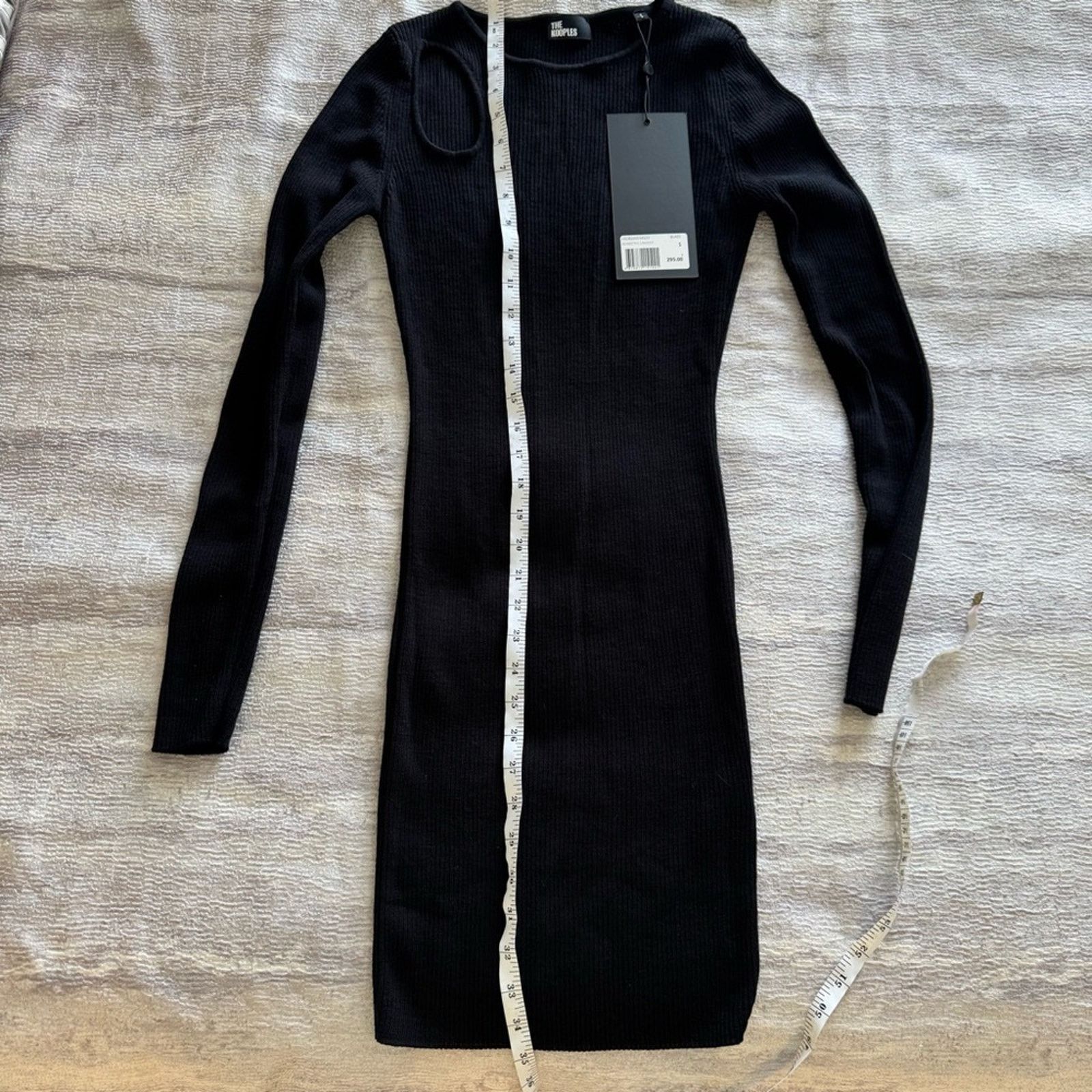The Kooples New! The Kooples Black Wool Long Sleeve Dress, Size 1 Size S / US 4 / IT 40 - 15 Thumbnail