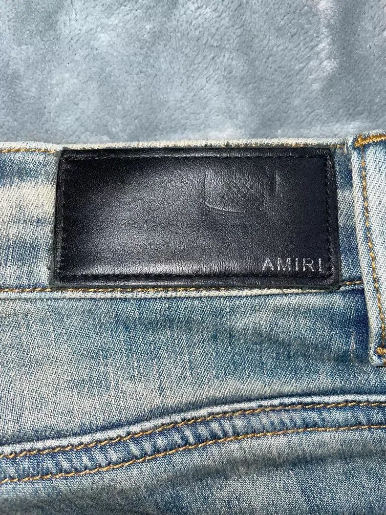 Amiri Amiri Yellow mud water-washed vintage cat whisker denim pa Size US 30 / EU 46 - 7 Thumbnail