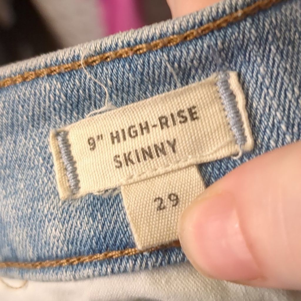 Madewell Madewell distressed 9" high rise skinny jeans size 29 Size 29" - 5 Thumbnail