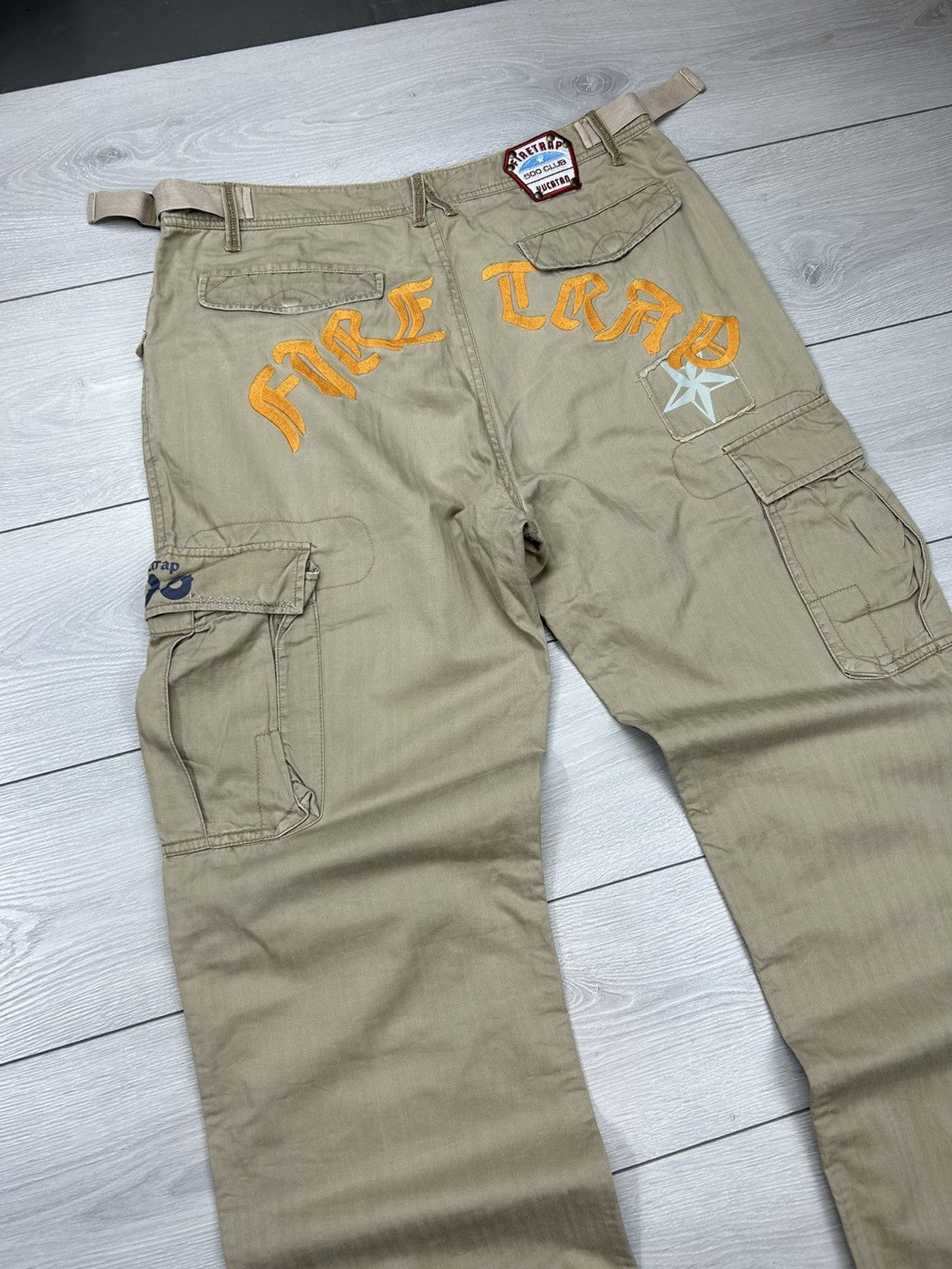 Firetrap × Vintage Firetrap Vintage Cargo pant size 32 big logo Size US 32 / EU 48 - 3 Thumbnail