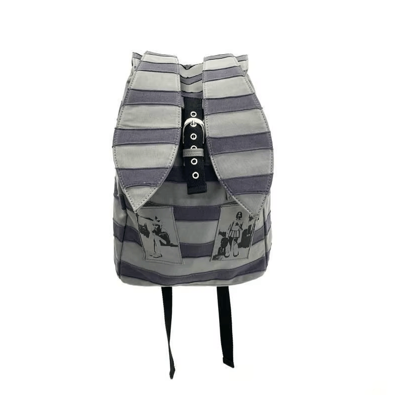 Japanese Brand Striped Backpack Size ONE SIZE - 1 Thumbnail