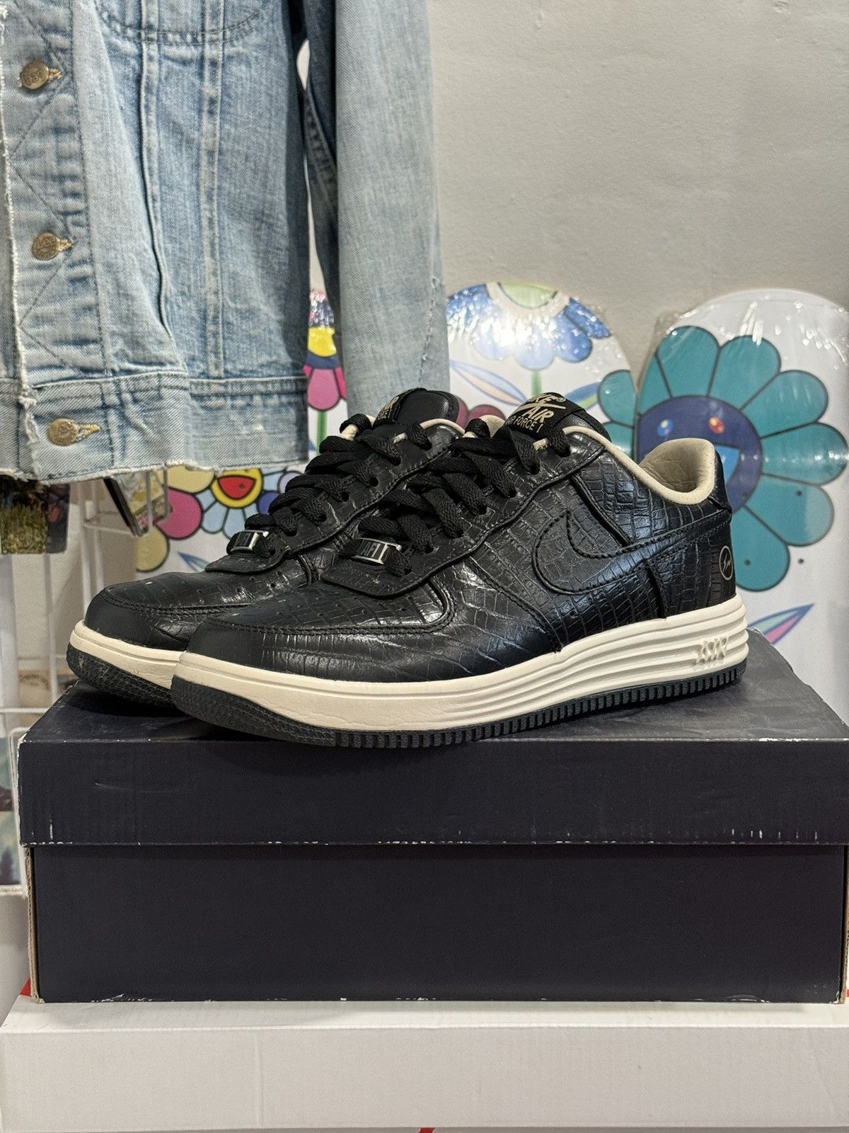 Fragment Design × Nike Nike Fragment Design Lunar Force 1 Prm Low Croc M 6.5 w/ Box Size US 6.5 / EU 39-40 - 1 Thumbnail