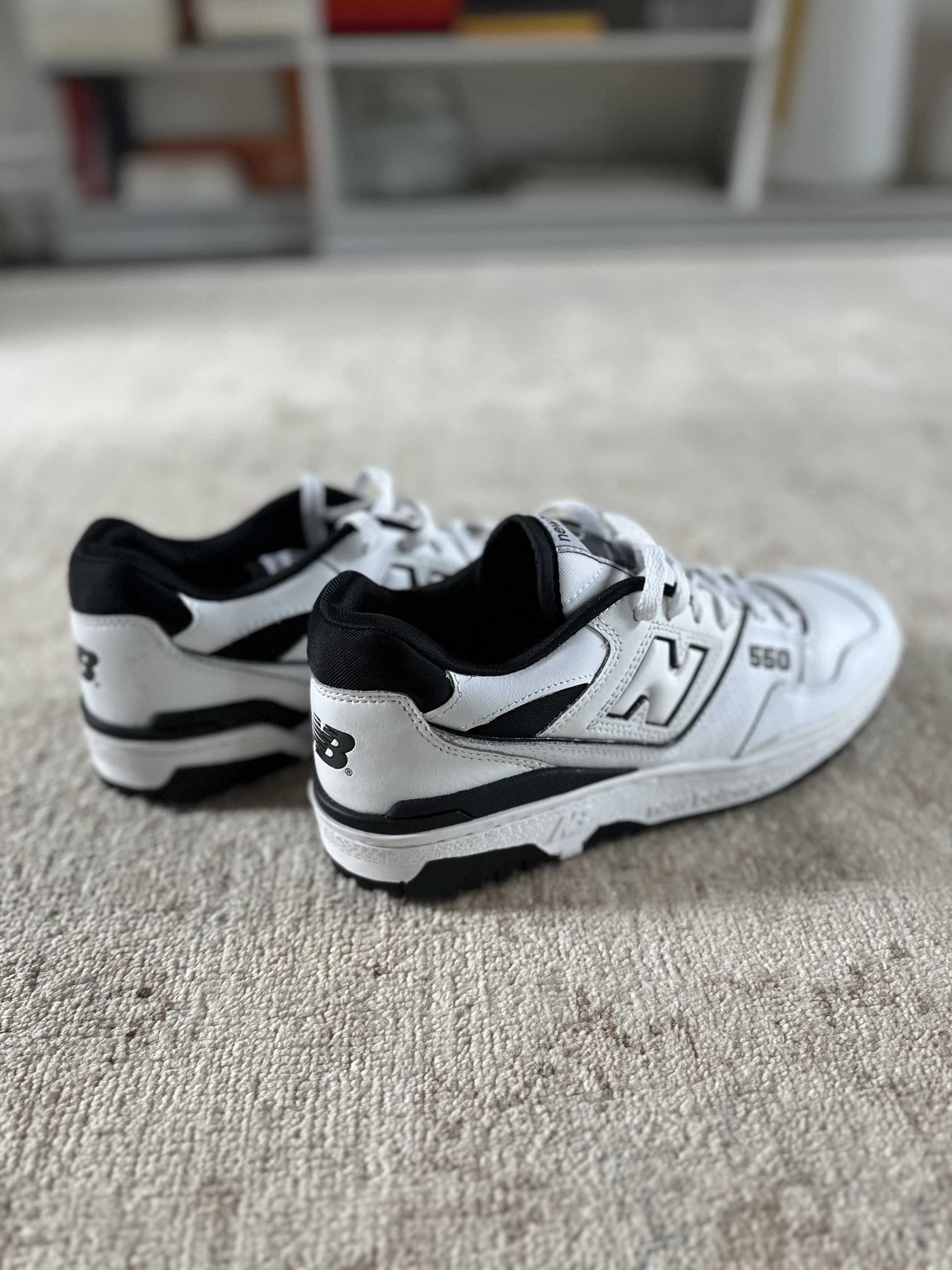 New Balance New Balance 550 White/Black Size US 10 / EU 43 - 3 Thumbnail