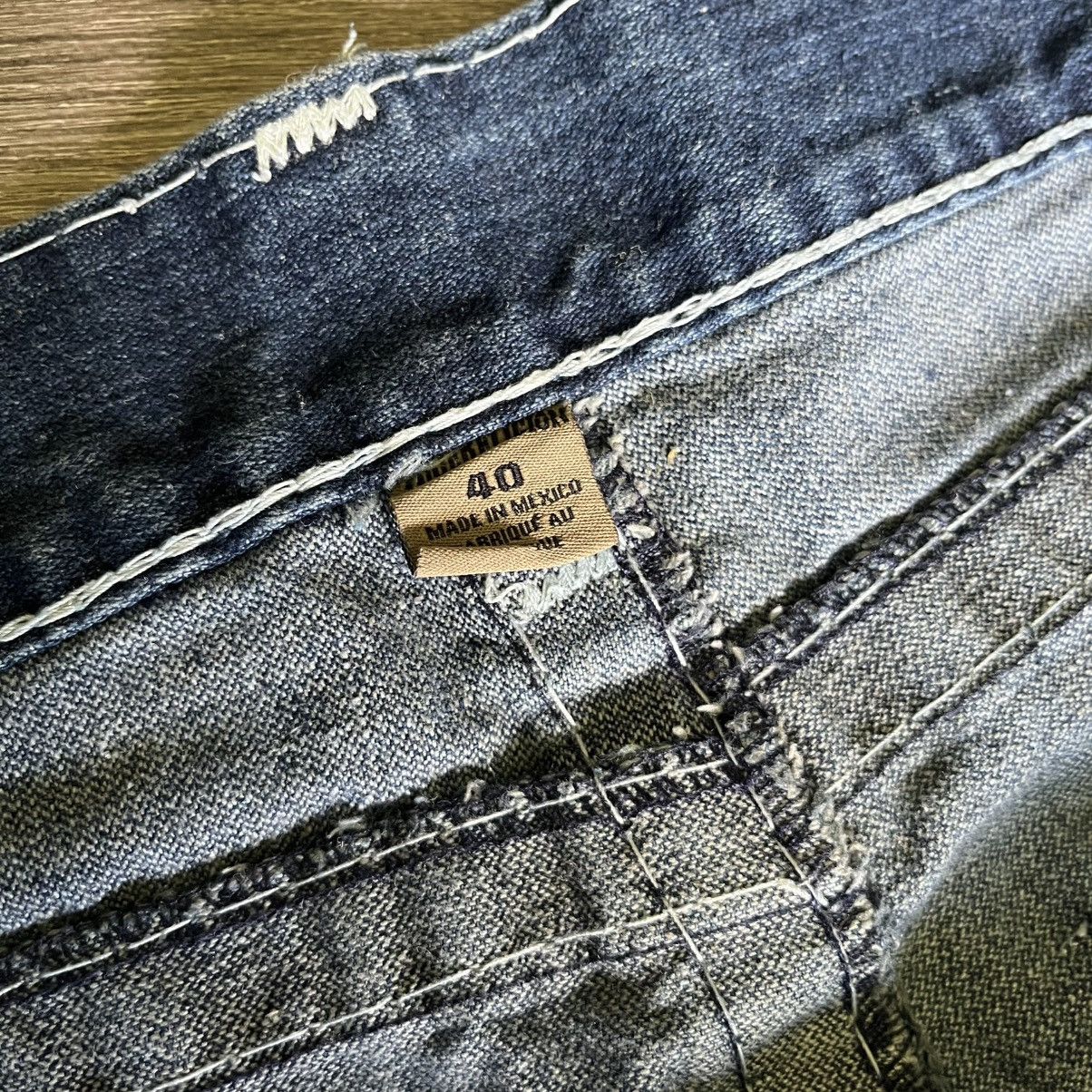 True Religion × Vintage Vintage 2000s True Religion Super T Ricky Denim Jeans 40x33 Size US 40 / EU 56 - 8 Thumbnail