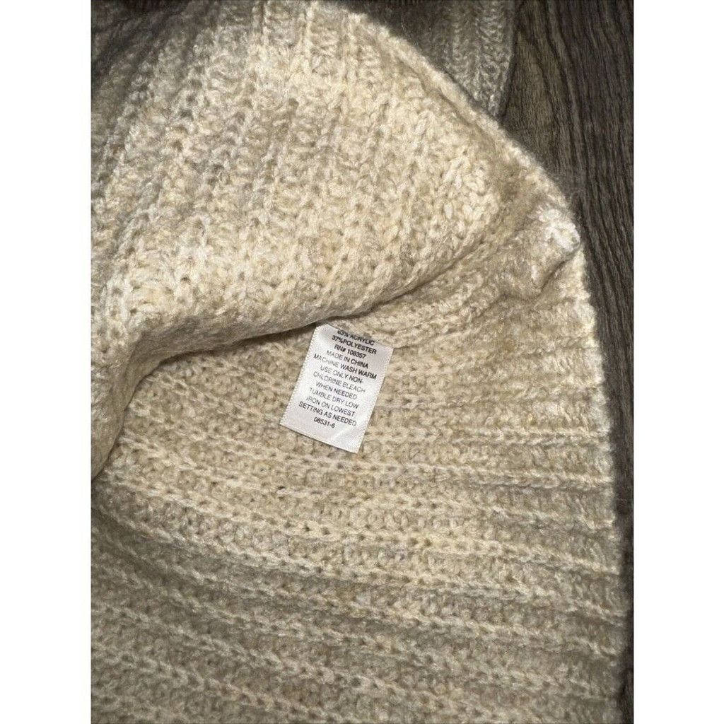 JCPenney A.N.A. Womens Oatmeal Knit V-Neck Sweater. Size XL. NWT. 9 Size XL / US 12-14 / IT 48-50 - 5 Thumbnail