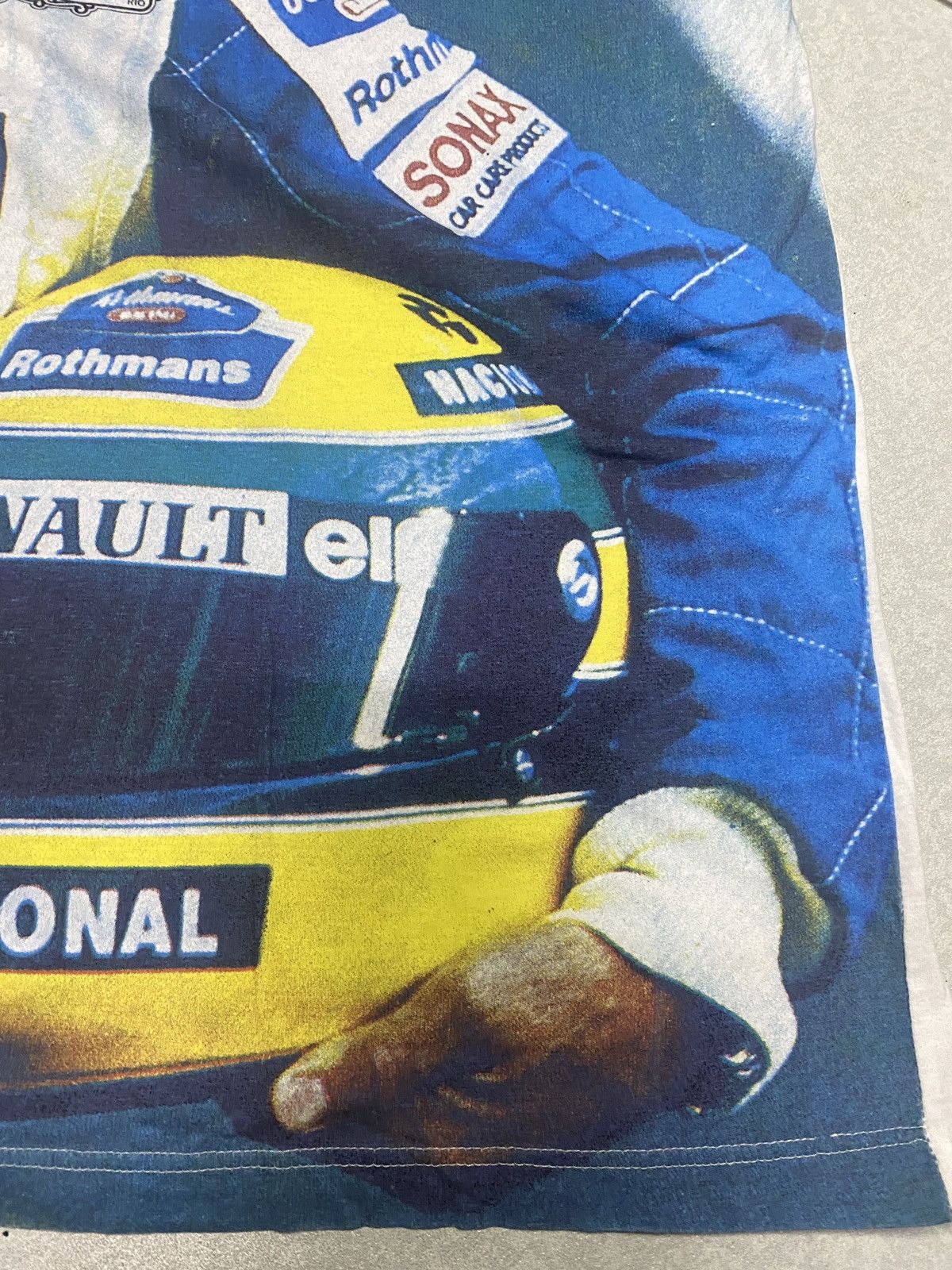 Formula 1 × Vintage Vintage Art Ayrton Senna Da Silva Mega Print T Shirt Size US L / EU 52-54 / 3 - 6 Thumbnail
