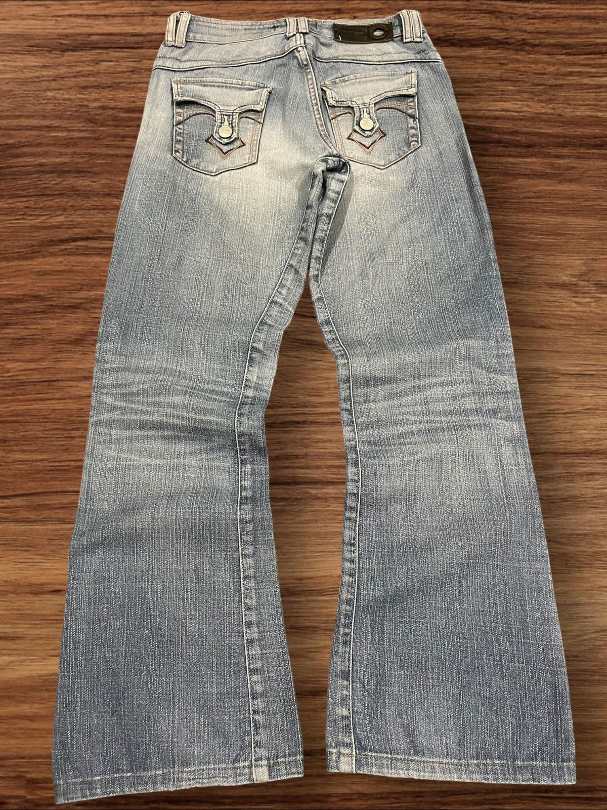 Edwin × Japanese Brand Vintage Japanese Brand Edwin Venus Blue Washed Flare Jeans Size 28" / US 6 / IT 42 - 2 Thumbnail