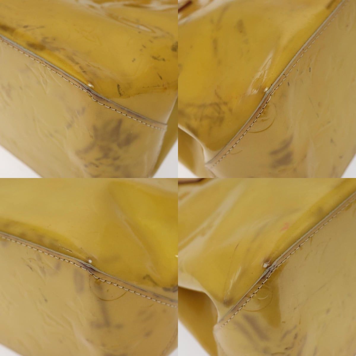 Louis Vuitton LOUIS VUITTON Monogram Vernis Reade PM Hand Bag Beige M91334 Size ONE SIZE - 10 Thumbnail