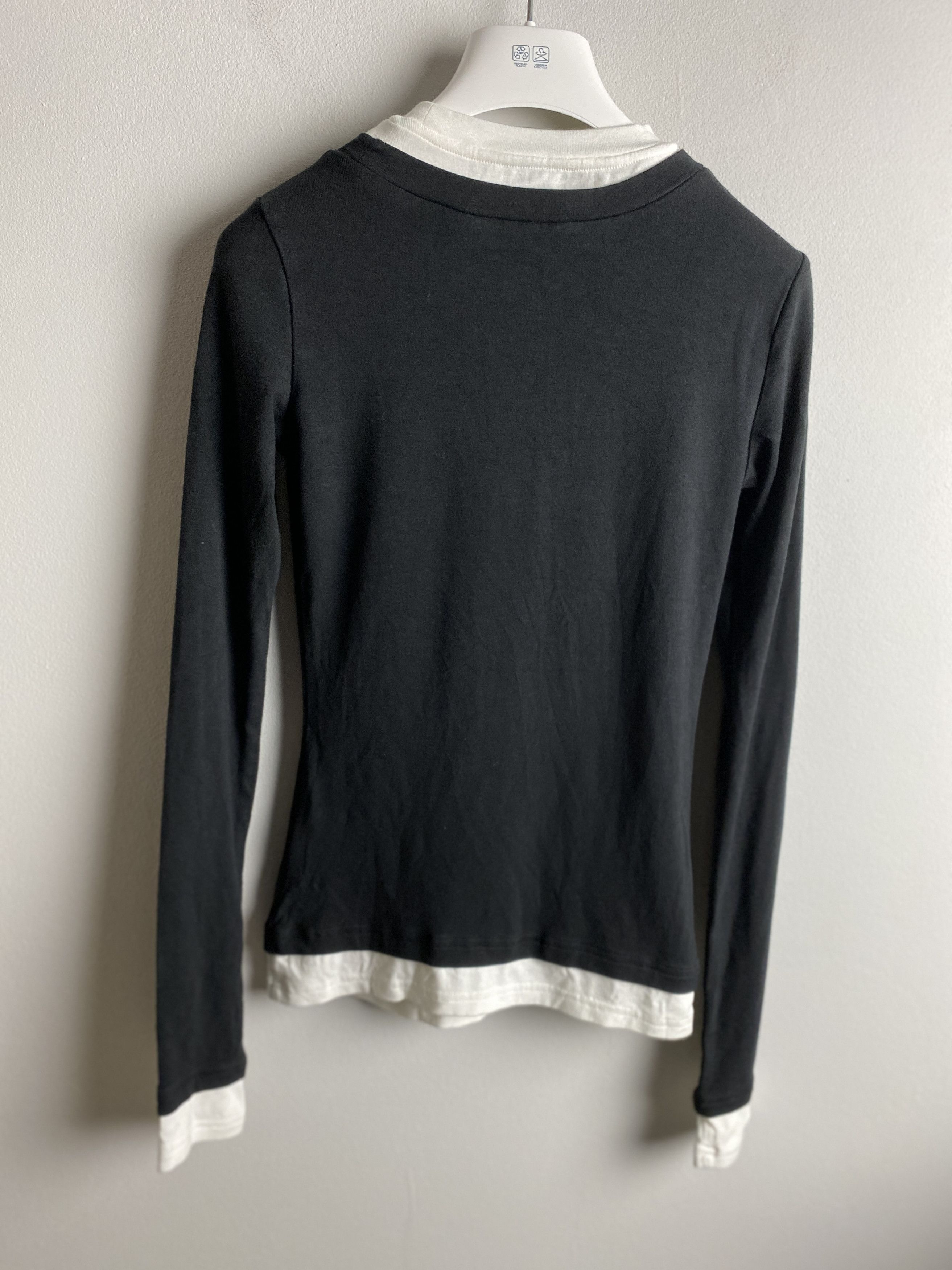 Designer Ann Andelman double layered long sleeve t-shirt tee Size L / US 10 / IT 46 - 5 Thumbnail