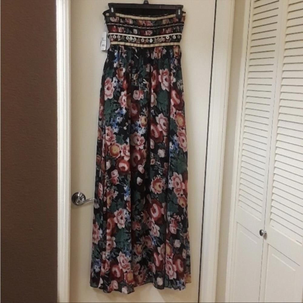 Designer Marchesa Pearl Floral Gypsy Dress - used Size XS / US 0-2 / IT 36-38 - 5 Thumbnail