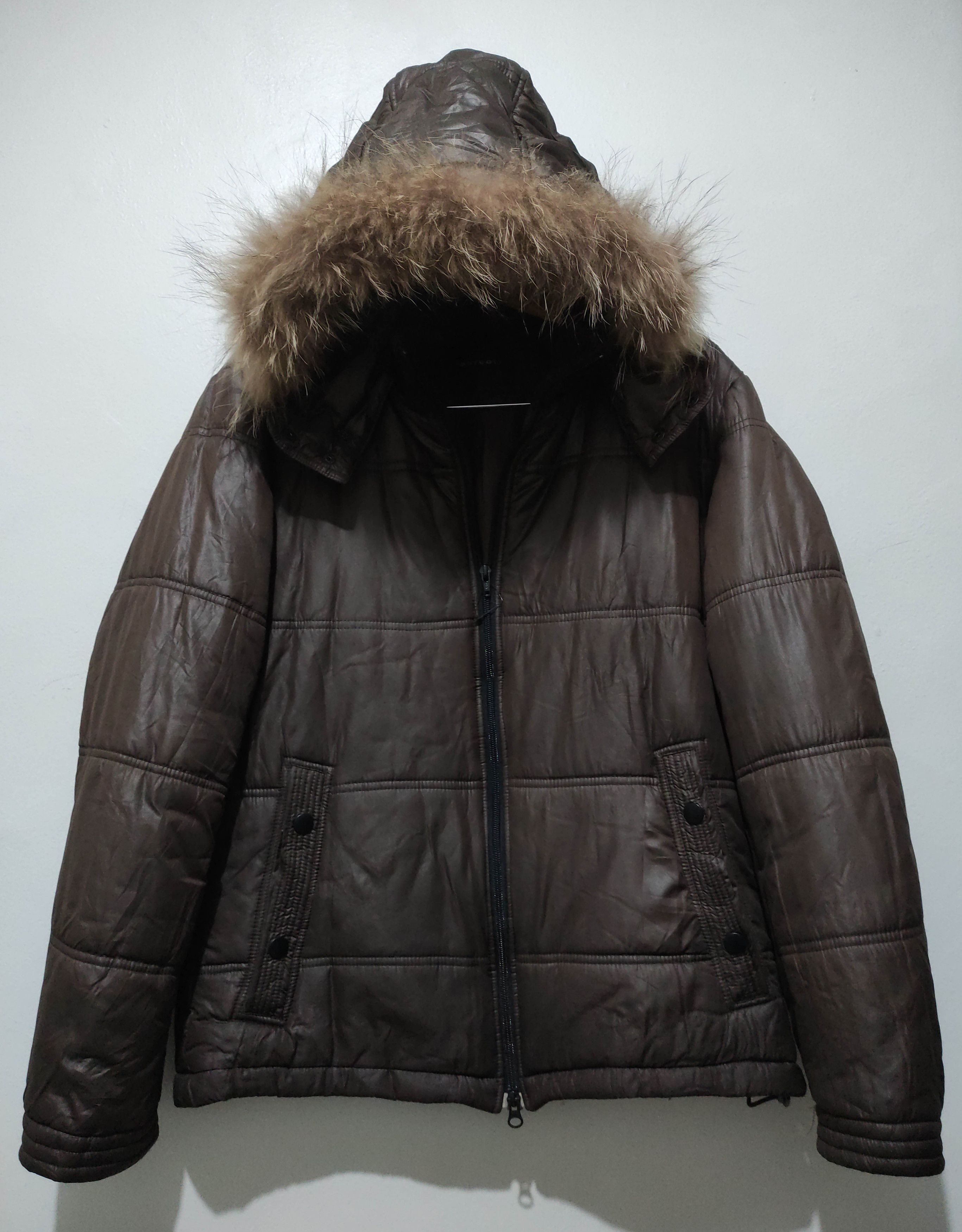 ジャケット・アウター Japanese archive fur leather jacket 00s If Six Was Nine 2000s Japanese archive vkei patch puffer zip