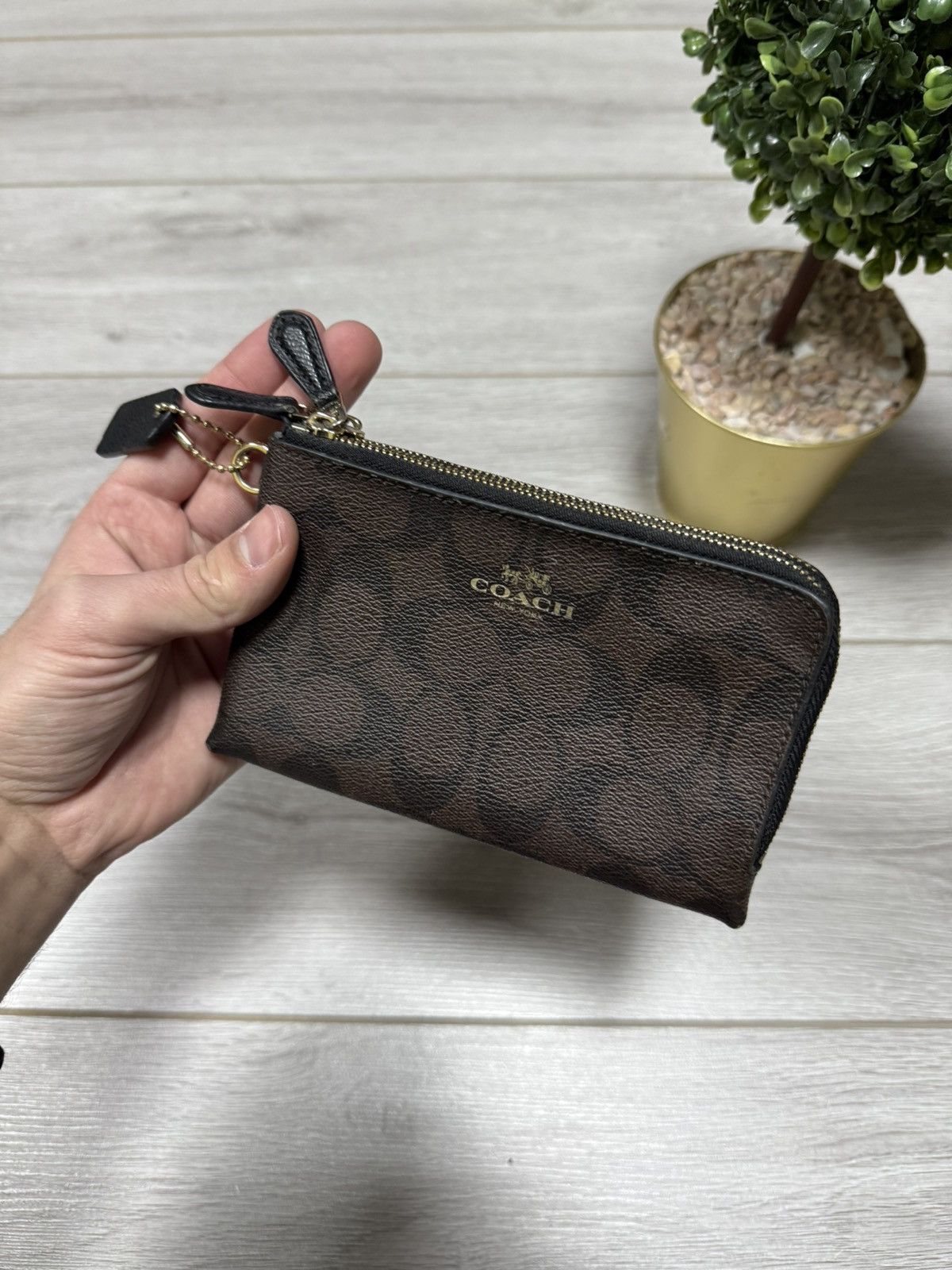 Coach Coach monogram C all over zip wallet leather Size ONE SIZE - 1 Thumbnail