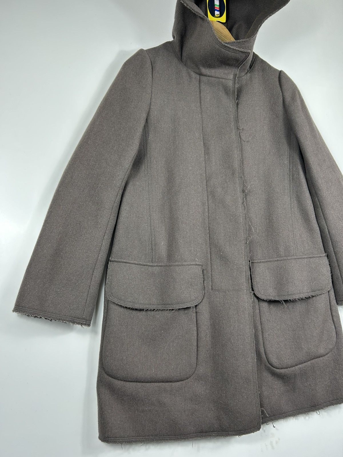 Japanese Brand × Jil Sander × Uniqlo 🔥Jil Sander Uniqlo UK Wool Hooded Button Jacket Size M / US 6-8 / IT 42-44 - 2 Thumbnail