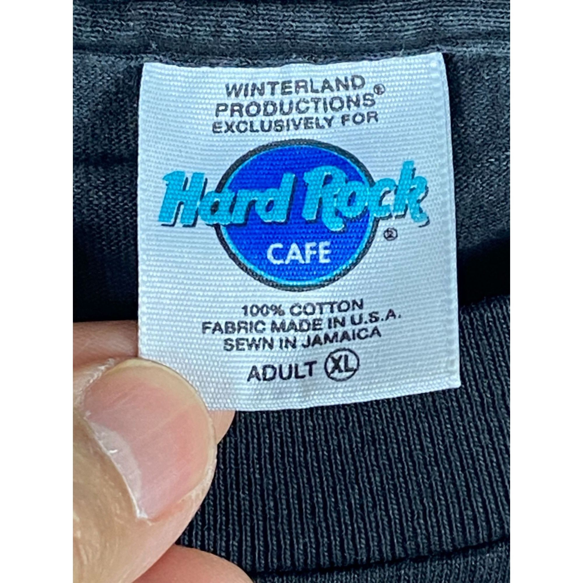 Hard Rock Cafe Vintage Hard Rock Cafe Las Vegas Logo Tee Shirt Black Size X Size US XL / EU 56 / 4 - 3 Thumbnail