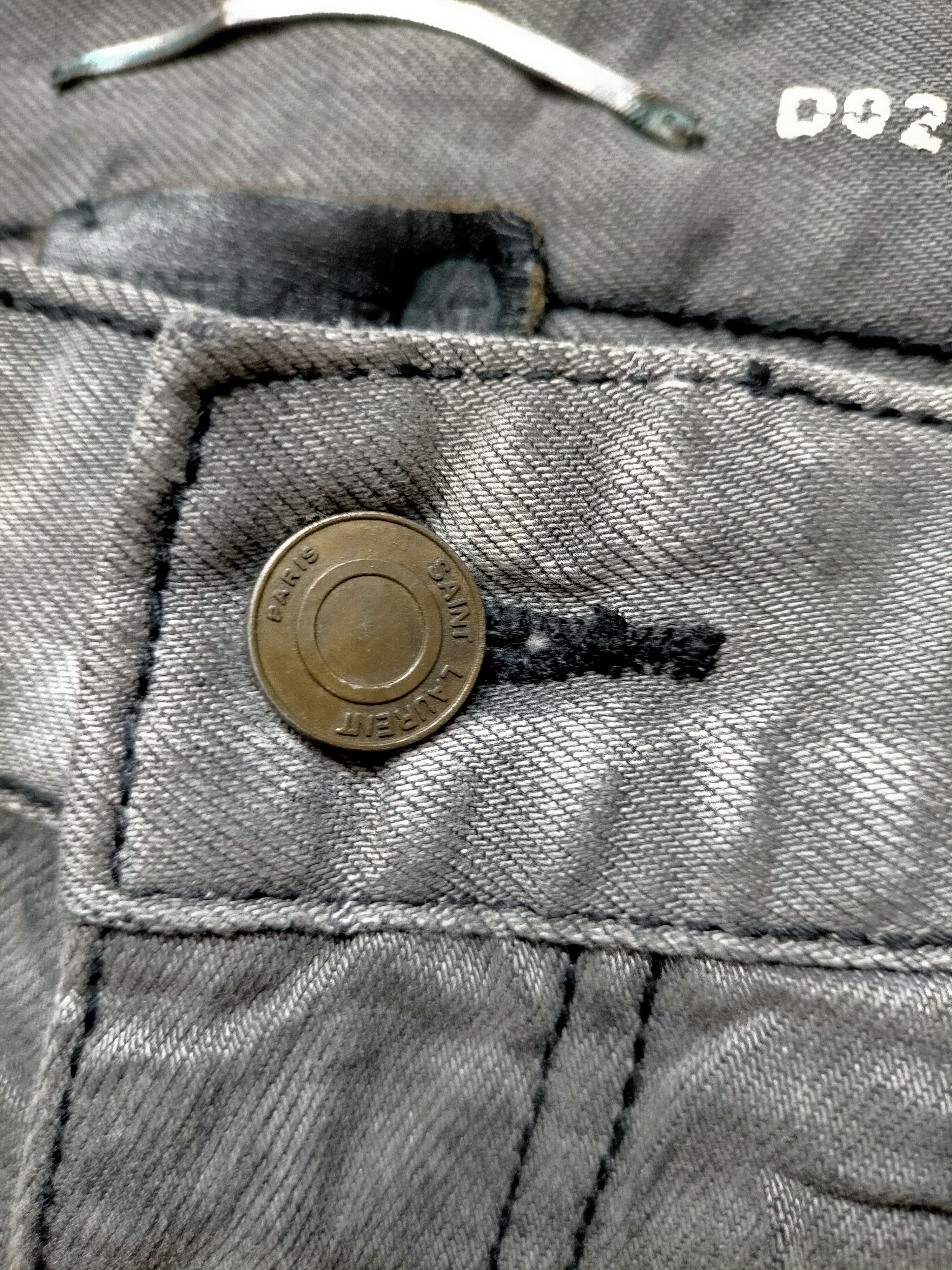 Saint Laurent Paris Saint Laurent Paris D02 M/SK -LW Denim Pants Size US 33 - 24 Thumbnail