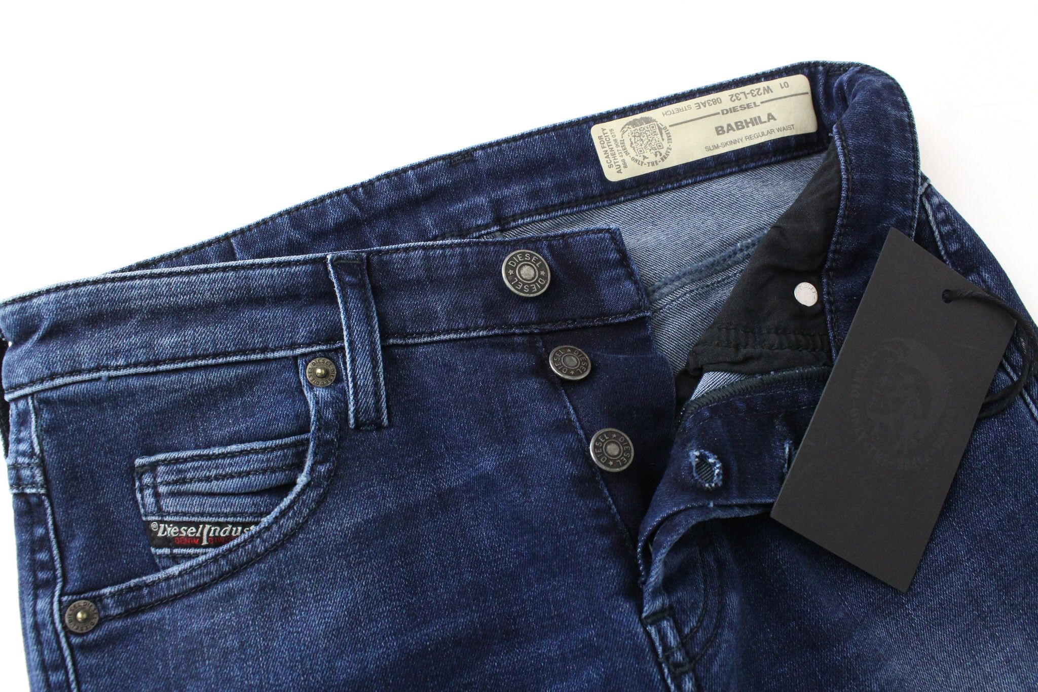Diesel BABHILA 083AE W23/L32 Dark Blue Girls Jeans 71845 Size 23" - 3 Thumbnail