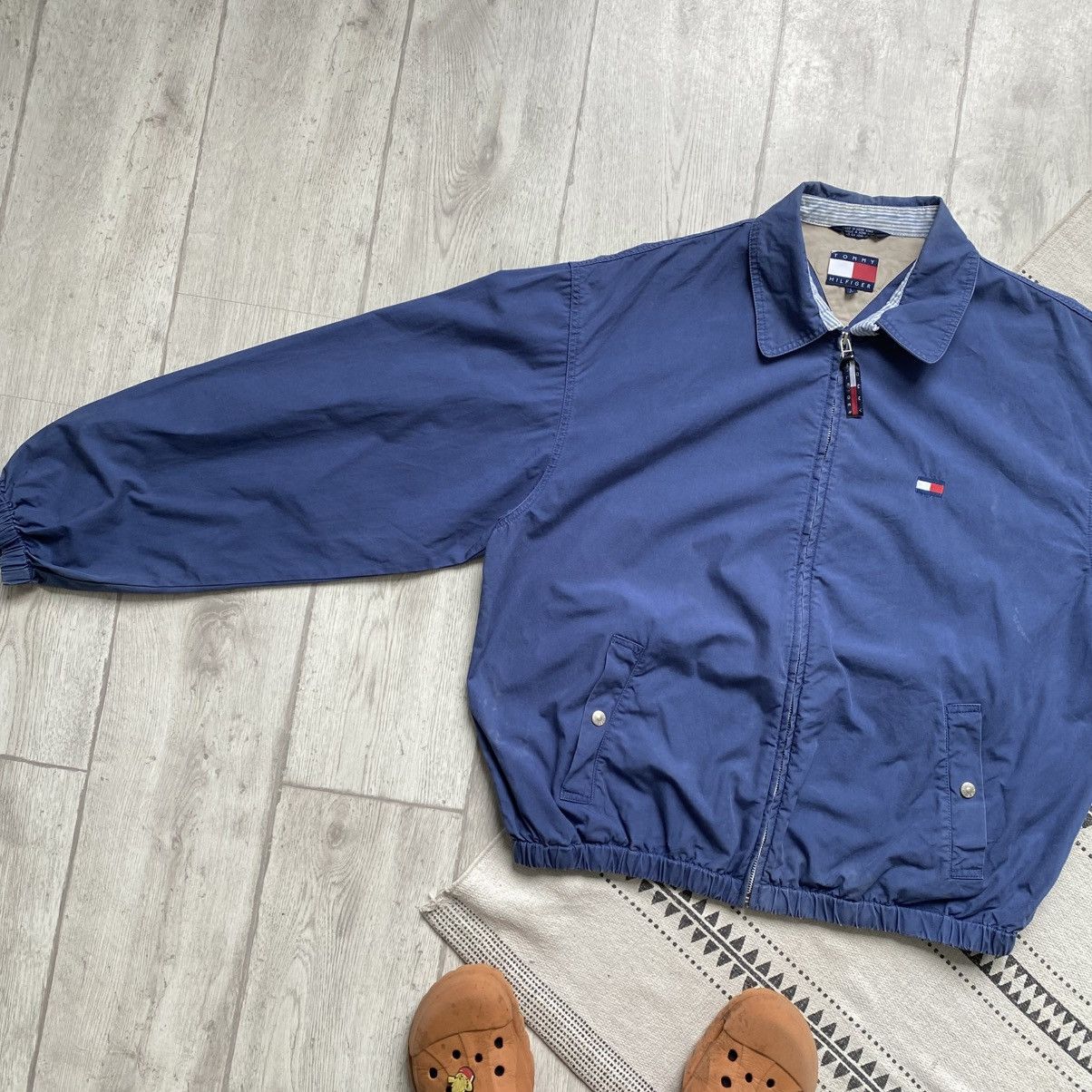 Tommy Hilfiger Vintage 90s Faded Tommy Hilfiger jacket light bomber Y2K Size US XL / EU 56 / 4 - 13 Thumbnail