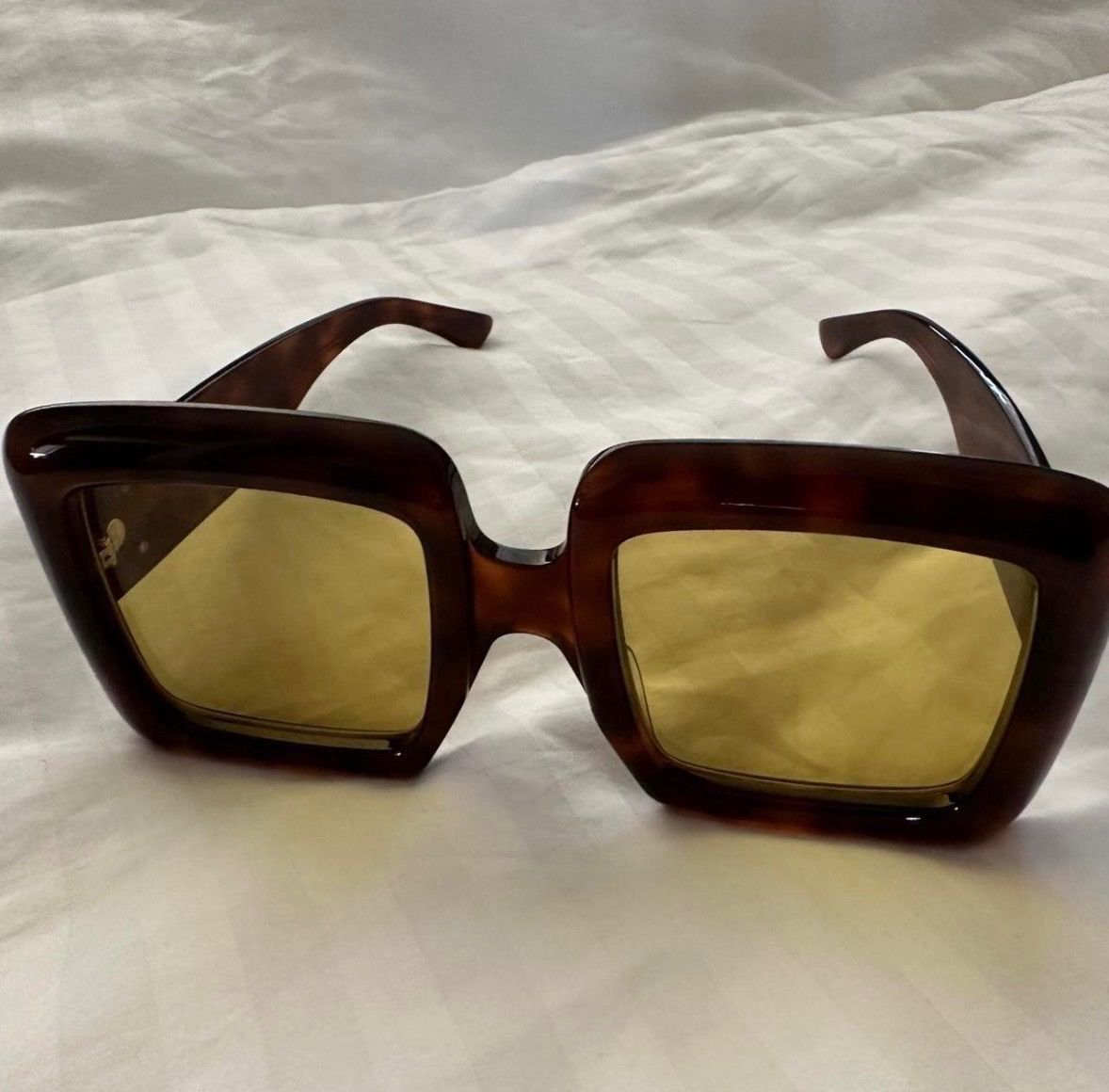 Gucci GUCCI GGO783S 002 tortoise shell square sunglasses Size ONE SIZE - 4 Thumbnail