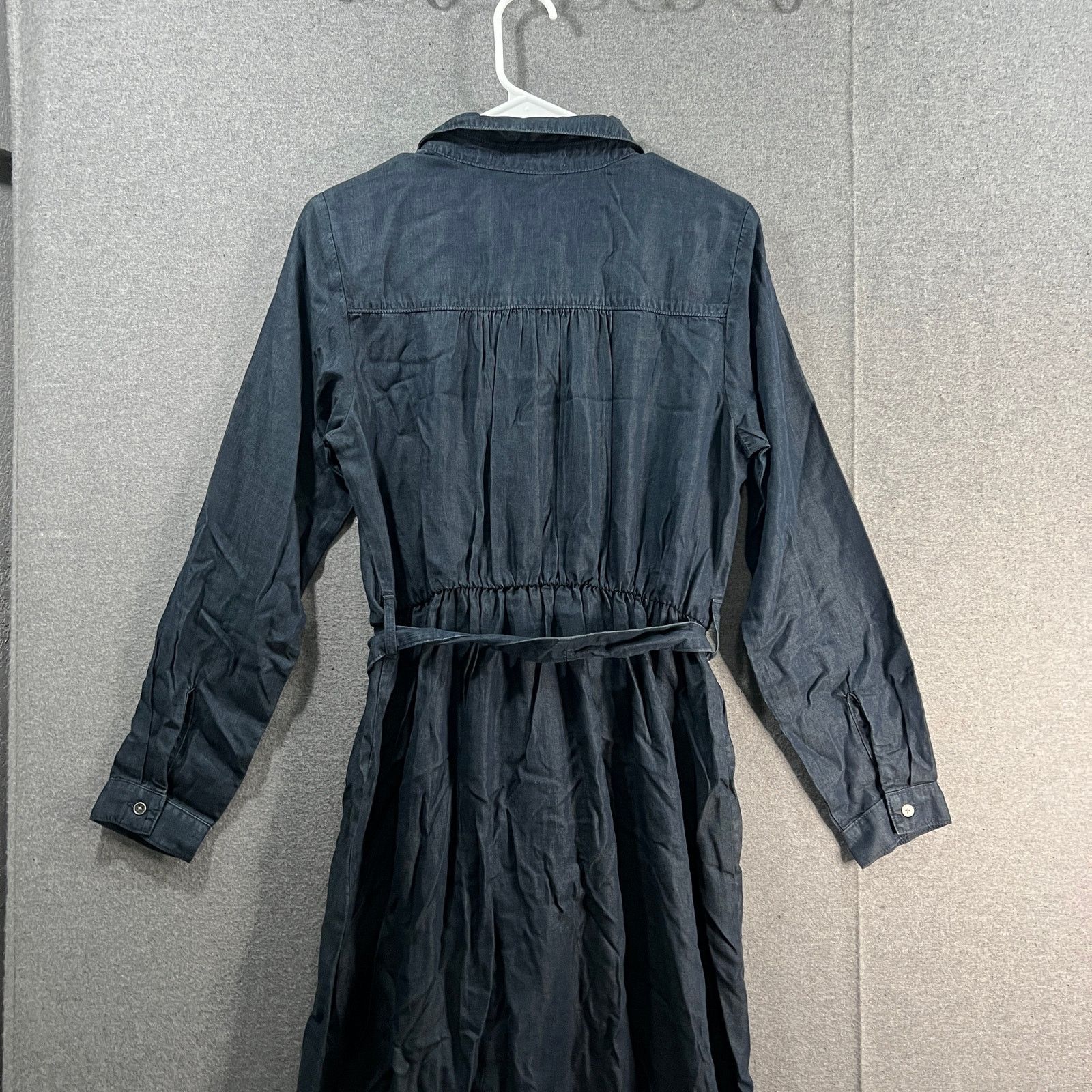 Other Side Stitch Belted Midi Dress with Curved Hem Vintag Size S / US 4 / IT 40 - 14 Thumbnail