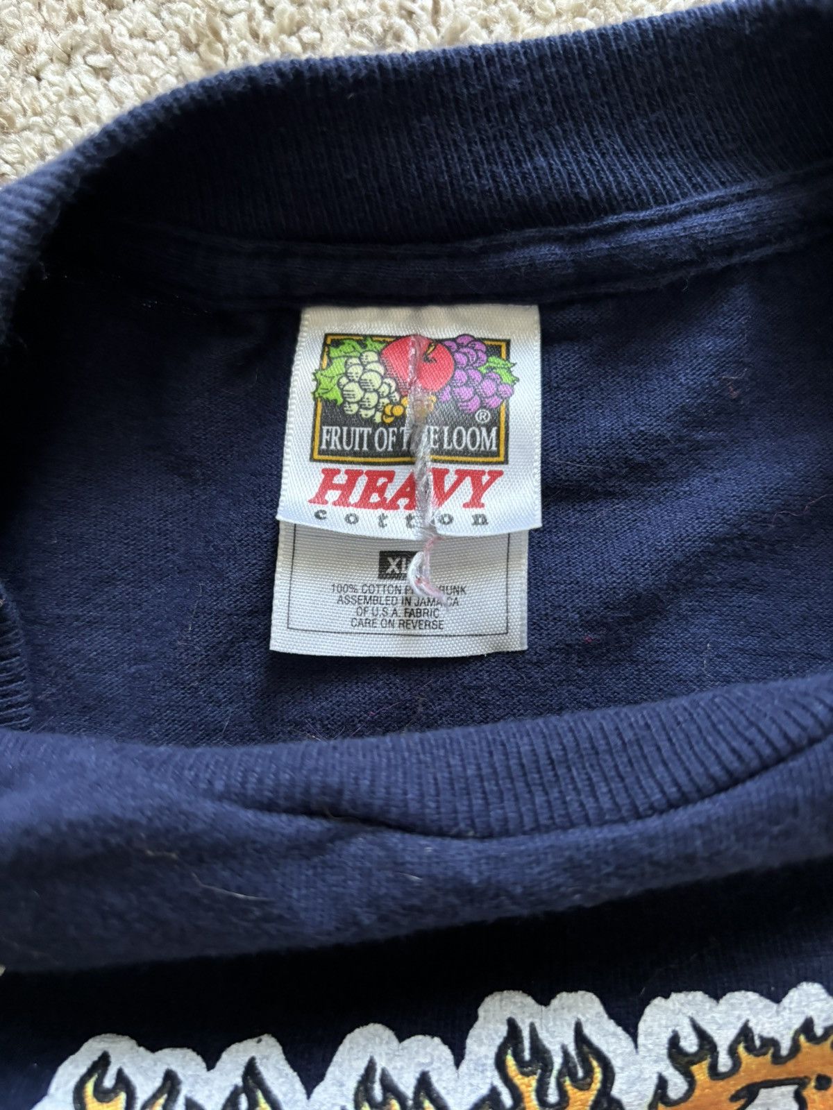 Fruit Of The Loom Vintage Laughlin Spring Run Tee Size US XL / EU 56 / 4 - 3 Thumbnail