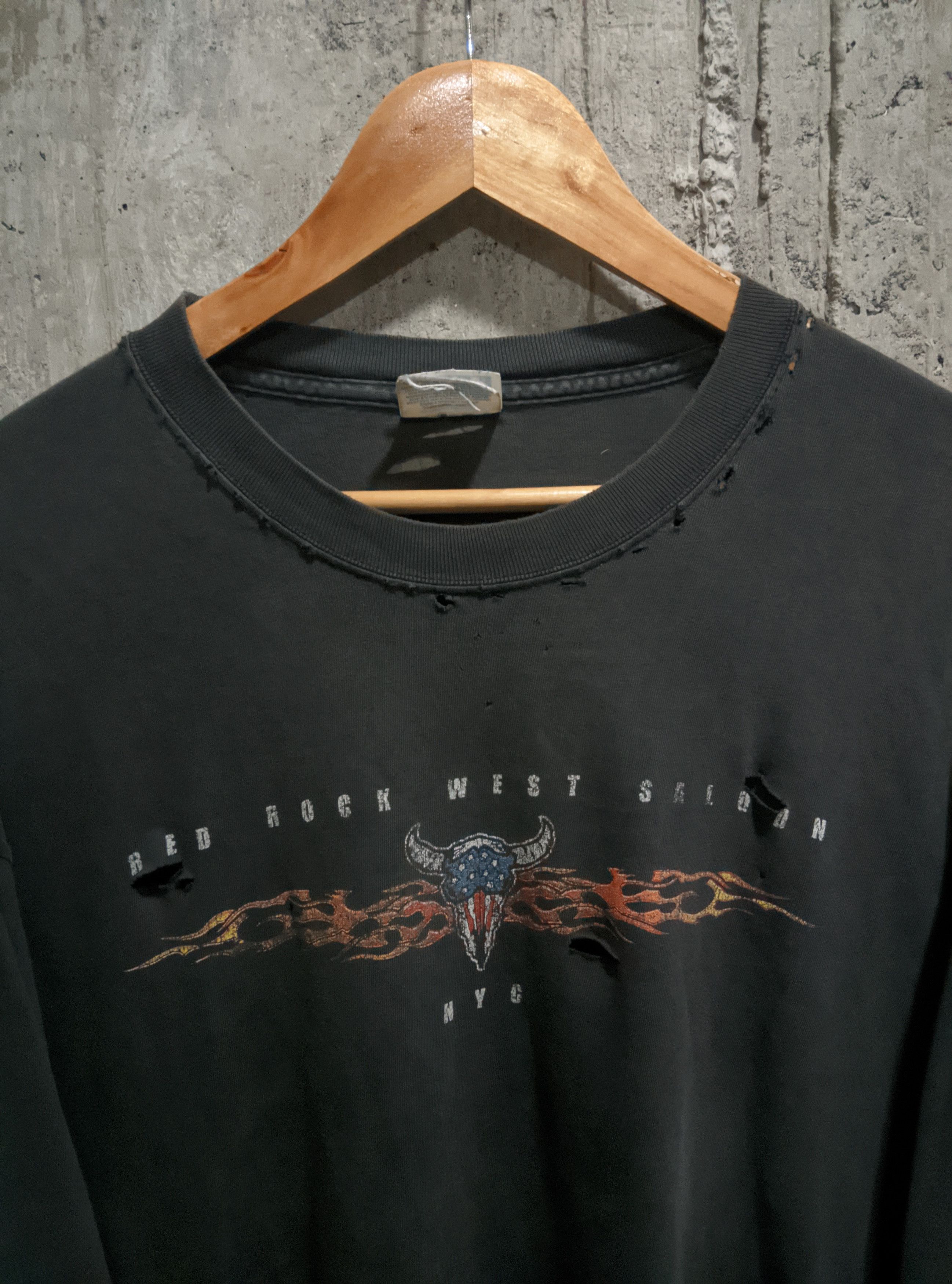 West Coast Choppers Vintage 90s flame sleeves sun fade distressed erd wcc Size US XL / EU 56 / 4 - 5 Thumbnail