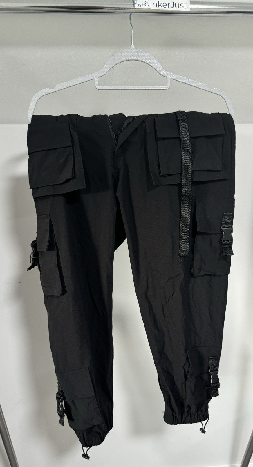 Japanese Brand Danke Schon - Black Cargo Pants Size US 30 / EU 46 - 12 Thumbnail