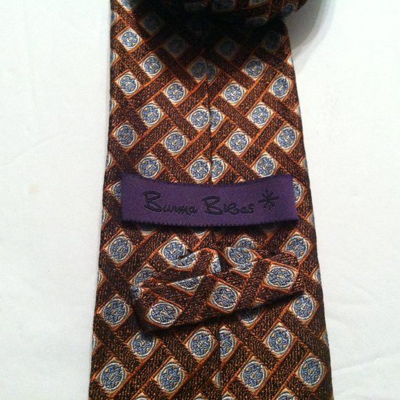 Burma Bibas BURMA BIBAS MEN'S NEW 100%SILK TIE WIDTH: 3" Size ONE SIZE - 3 Thumbnail
