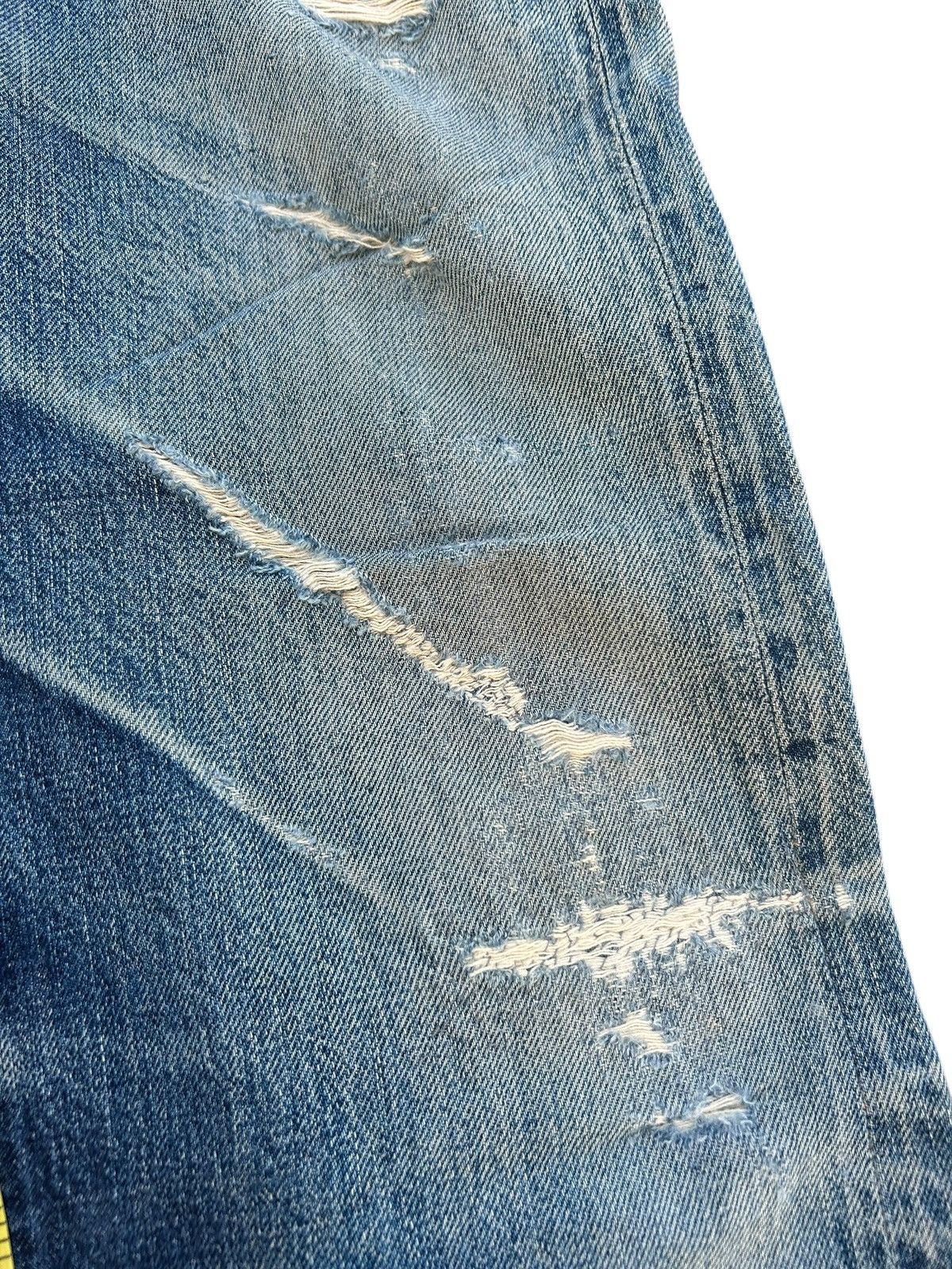 Full Count & Co. × Kapital × Vintage Vintage Full Count Selvedge Distressed Denim Jeans Size US 29 - 5 Thumbnail