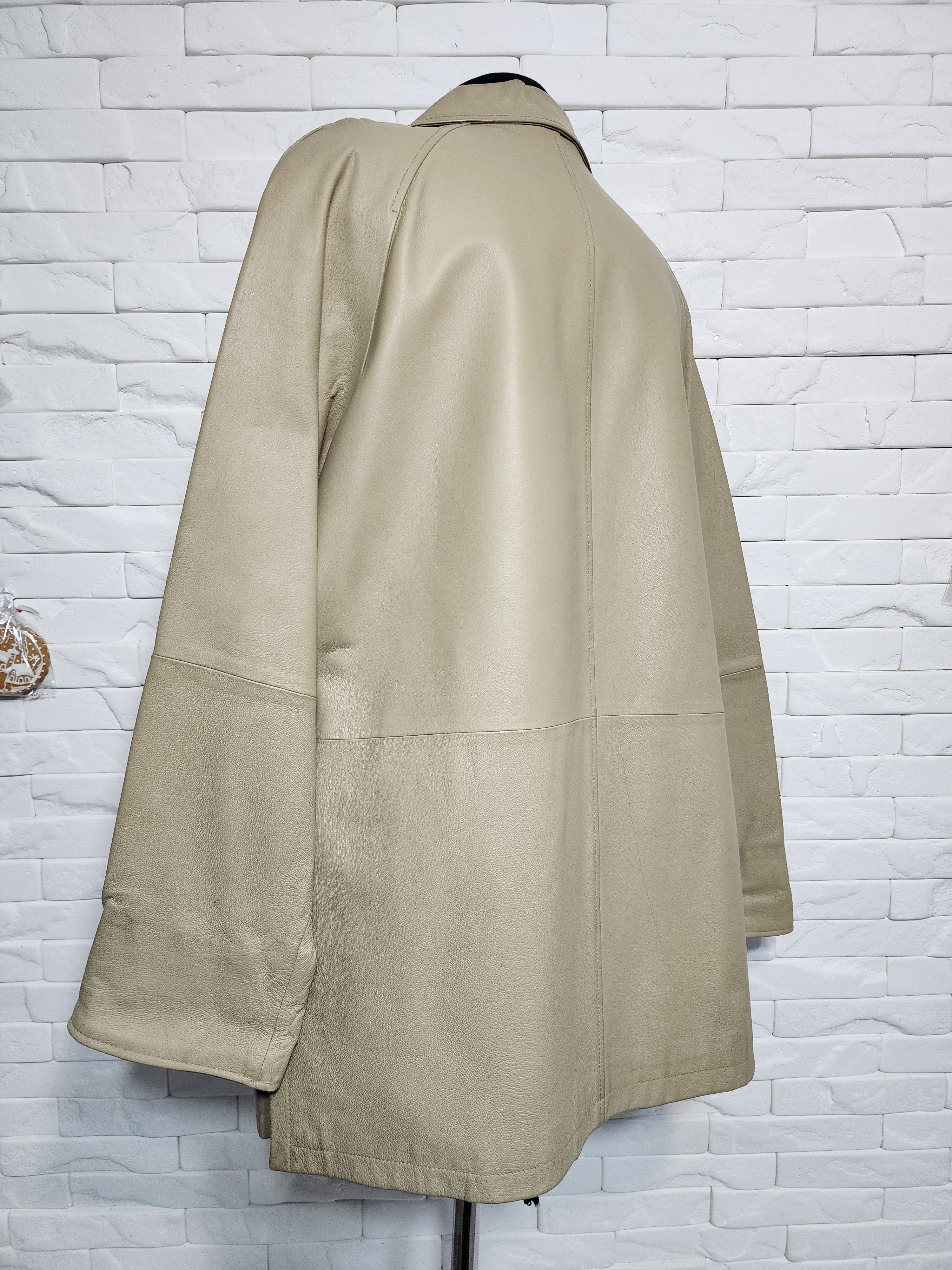 Other Gray Leather Jacket: Women's Jacket with Metal Zipper Size XXL / US 16-18 / IT 52-54 - 7 Thumbnail