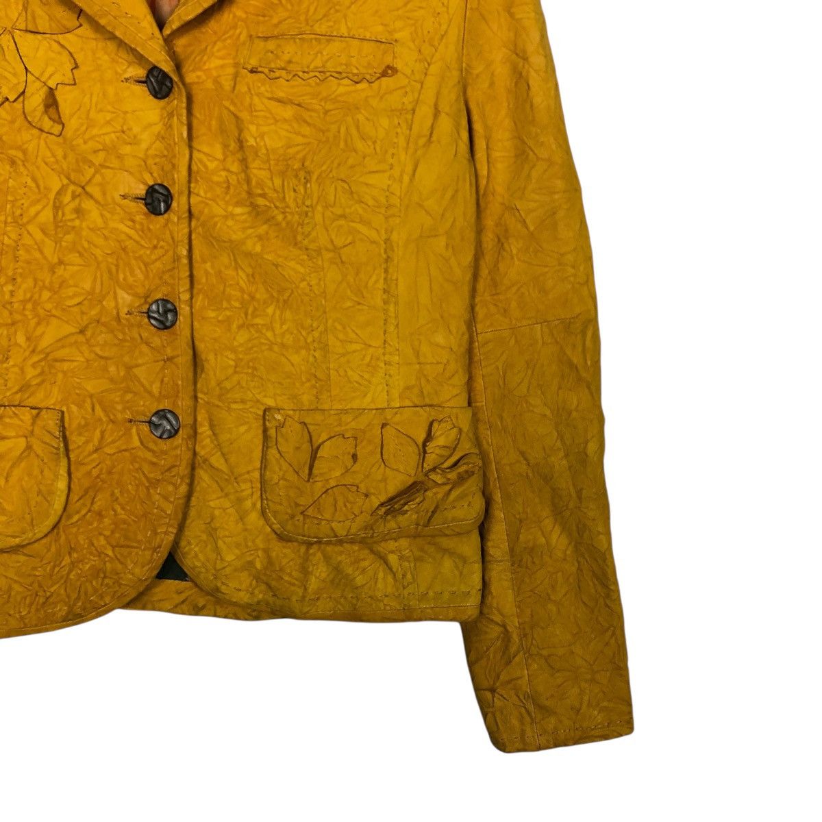 Japanese Brand 🔥VINTAGE CROPPED LEATHER JACKET SHEEPSKIN ISSEY MIYAKE Size M / US 6-8 / IT 42-44 - 7 Thumbnail