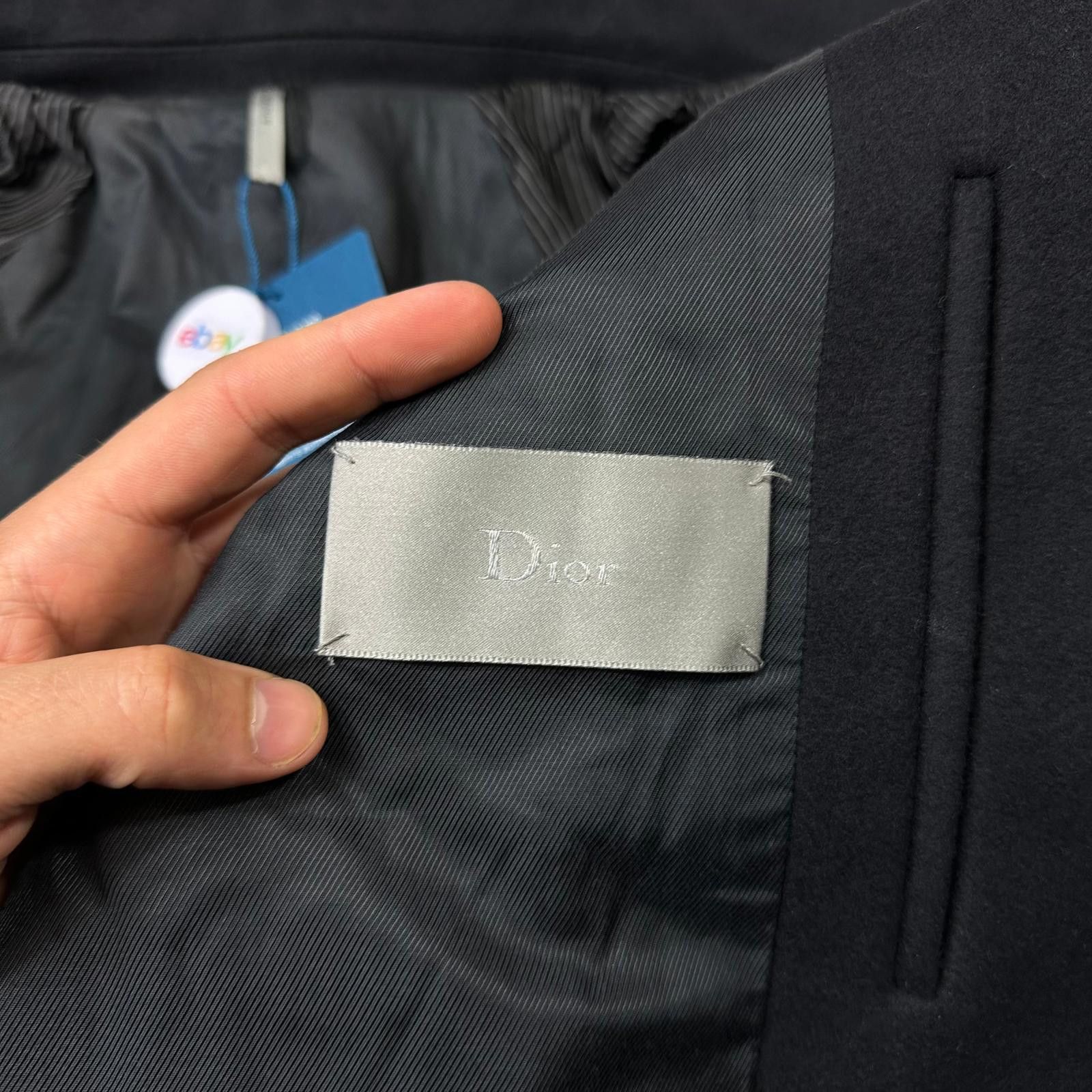 Dior Dior AW05 Hedi Slimane Contrast Pipe Wool Varsity Jacket 52 Size US M / EU 48-50 / 2 - 5 Thumbnail