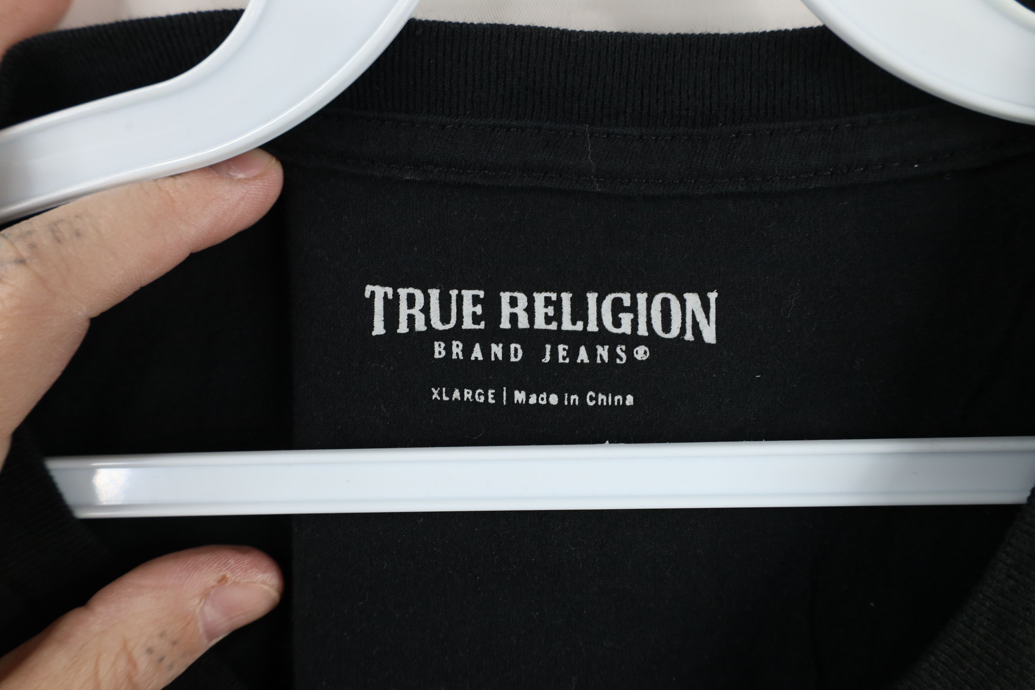 True Religion × Vintage True Religion Spell Out Big Logo Short Sleeve T-Shirt Size US XXL / EU 58 / 5 - 8 Thumbnail