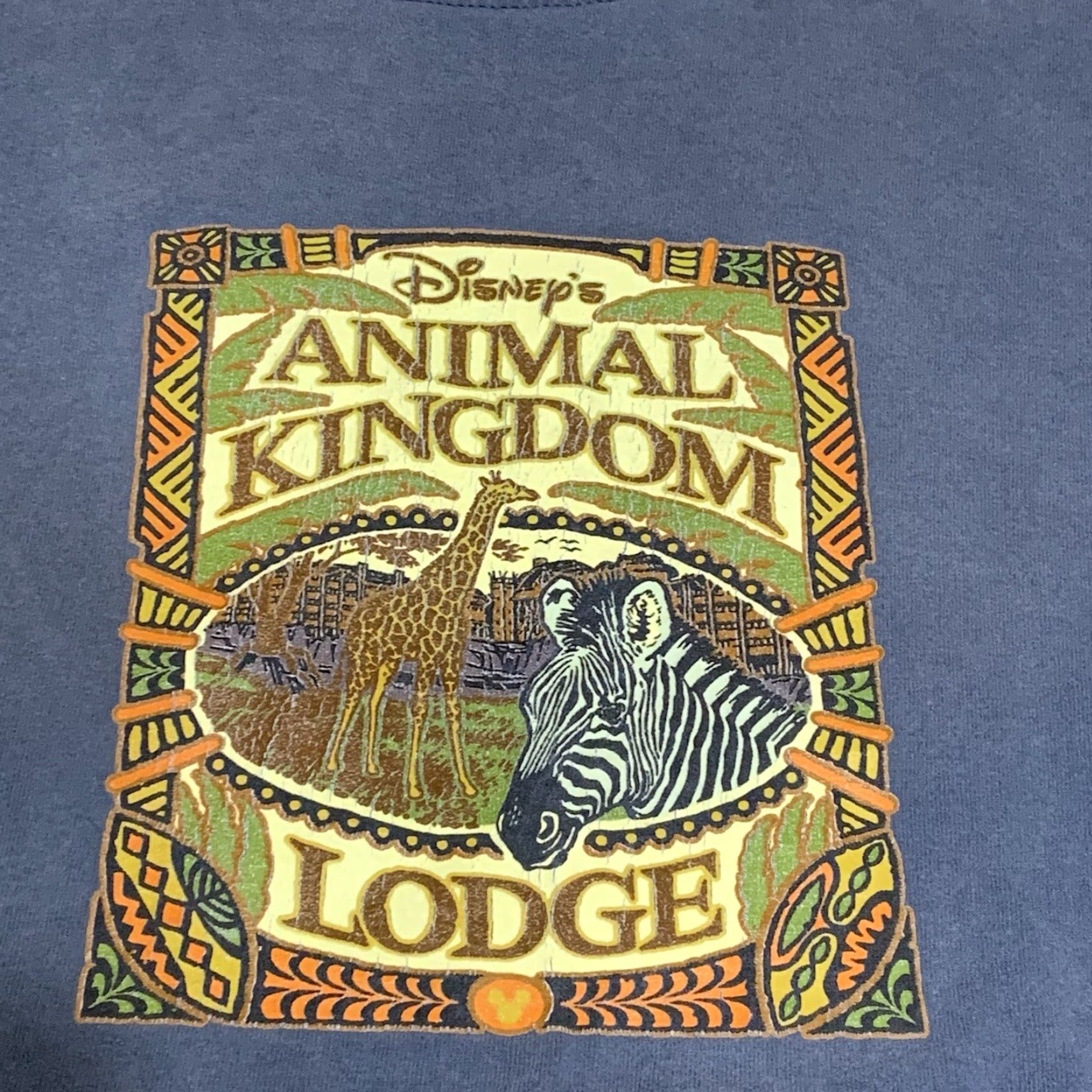 Disney Disney Disney Animal Kingdom Lodge Shirt M Blue Short Sleeve Crew Neck 100% Cotton Graphic Tee Logo Vintage No Size US M / EU 48-50 / 2 - 2 Thumbnail