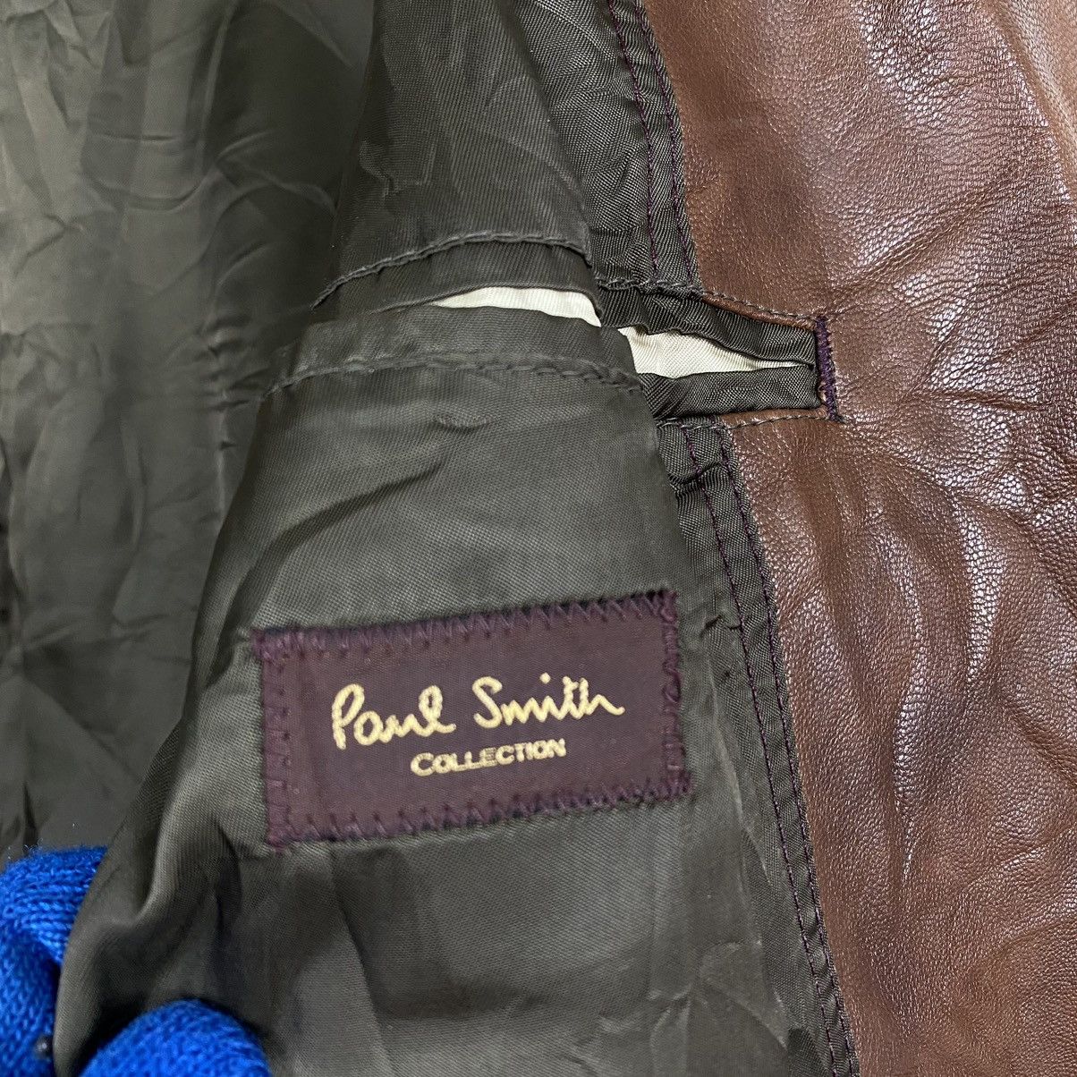 Paul Smith 💥PAUL SMITH LAMB BROWN LEATHER JACKET Size US L / EU 52-54 / 3 - 9 Thumbnail