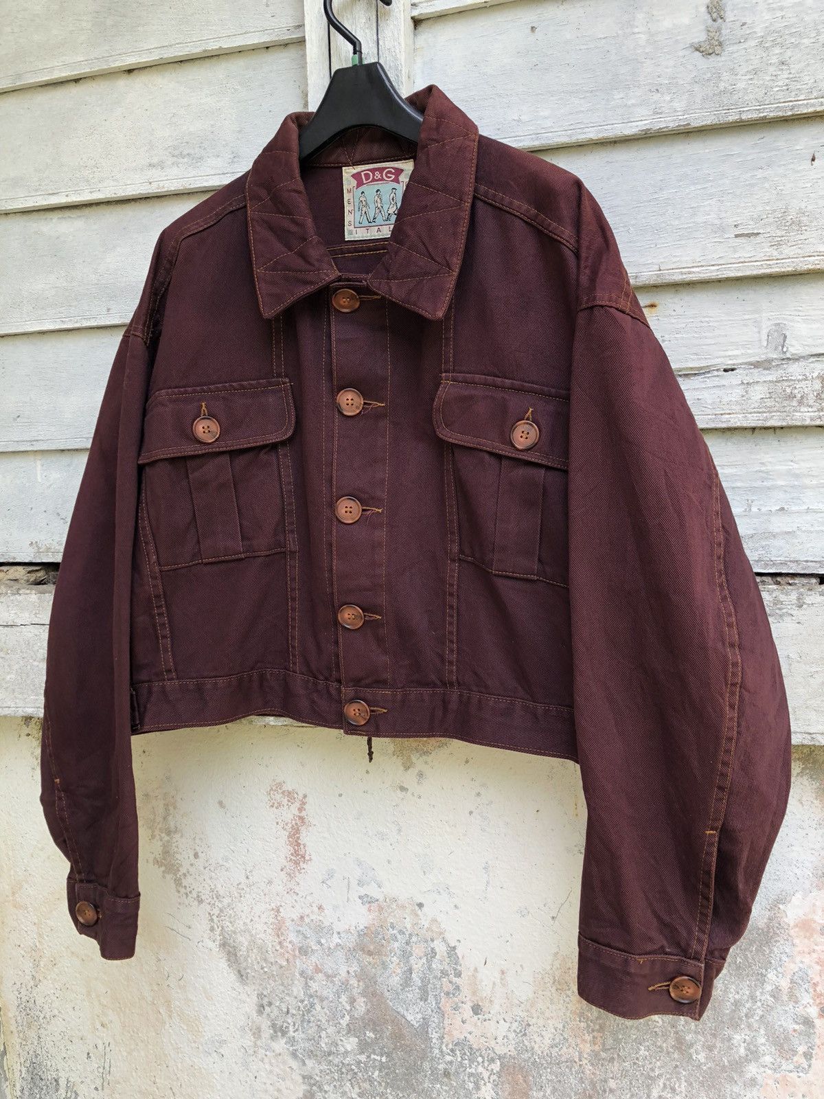 Dolce & Gabbana × Vintage Dolce & Gabbana Mens Boys Cropped Denim Jacket Size US M / EU 48-50 / 2 - 3 Thumbnail