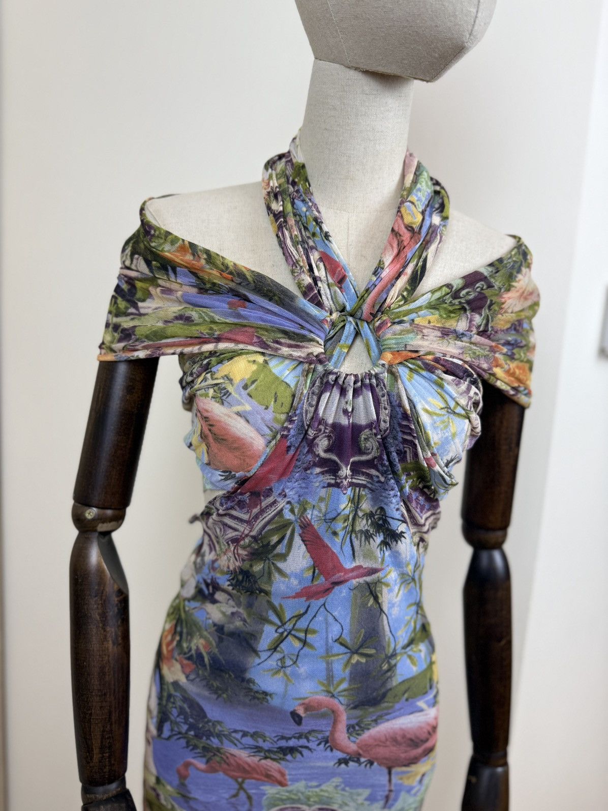 Jean Paul Gaultier Jean Paul Gaultier Soleil 1999 Mesh Maxi Dress Archive Y2K Size M / US 6-8 / IT 42-44 - 6 Thumbnail