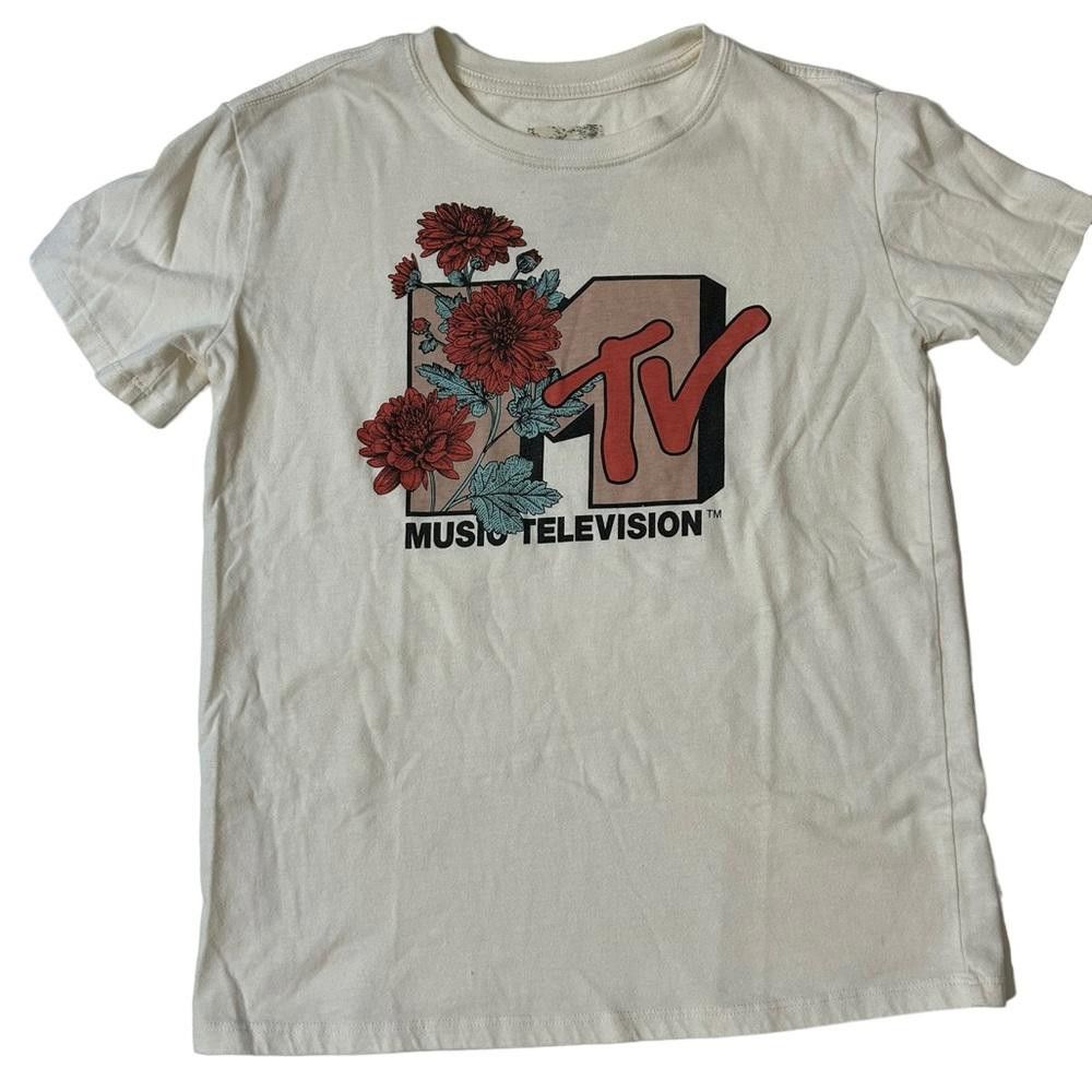 Mtv MTV l Graphic Boho Band Tee XS Size XS / US 0-2 / IT 36-38 - 2 Thumbnail