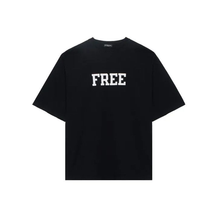 Balenciaga Balenciaga Classic Short Sleeve Tee Free Print Size US S / EU 44-46 / 1 - 1 Thumbnail