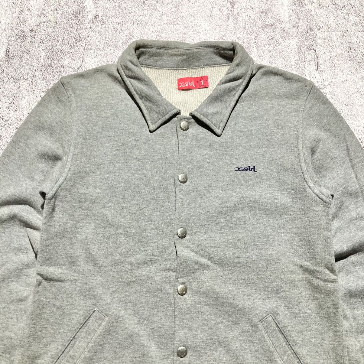 Japanese Brand 2000s X-girl Women Face Big Logo HG Style Button Jacket Grey Size US S / EU 44-46 / 1 - 8 Thumbnail