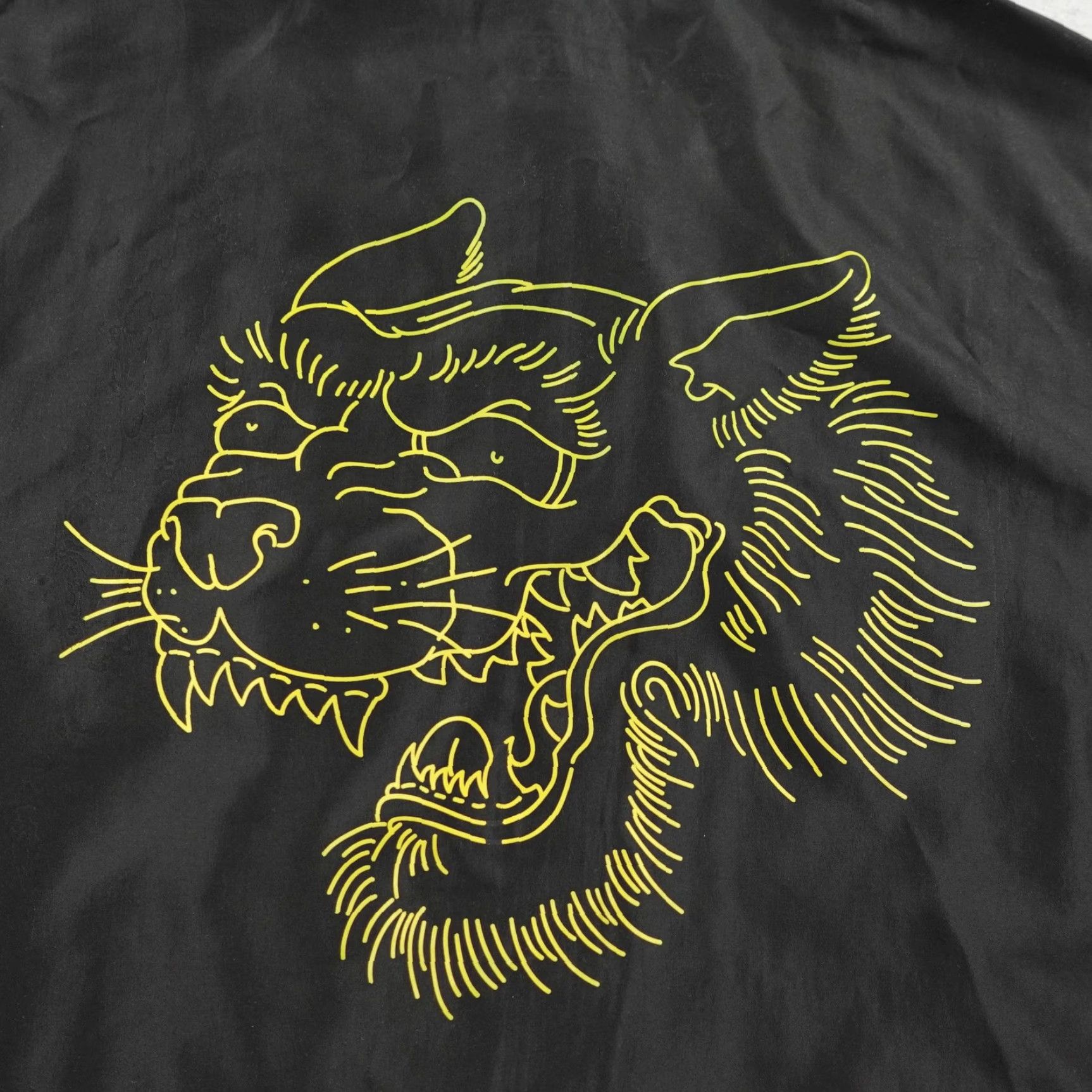 Vintage Onnit Jacket Mens XL Black Bomber Windbreaker Full Zip Up ATX Tiger Coat Size US XL / EU 56 / 4 - 5 Thumbnail