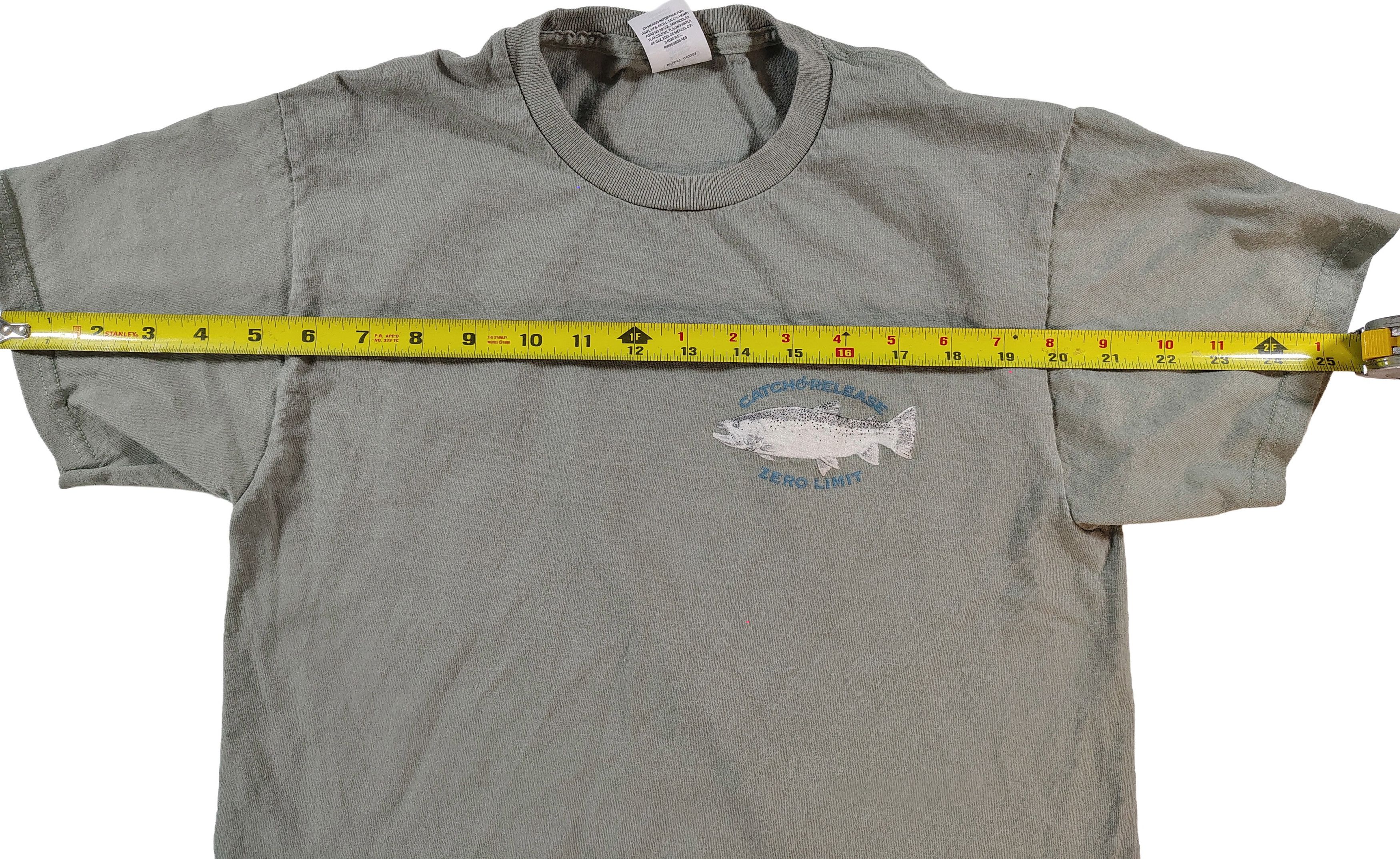 Hanes Men's Catch & Release Zero Limit Fishing Graphic T-Shirt Size US S / EU 44-46 / 1 - 9 Thumbnail