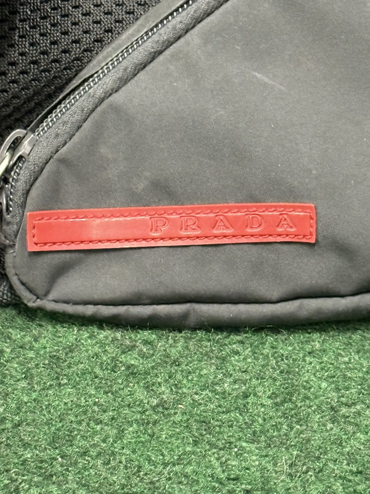 Prada Prada Linea Rossa Nylon Mesh Waist Bag Size ONE SIZE - 3 Thumbnail