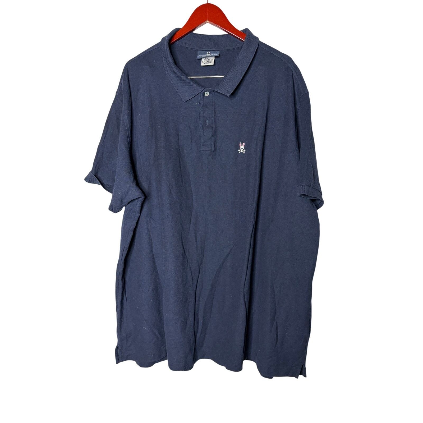 Psycho Bunny Psycho Bunny Navy blue Classic Pique Polo Shirt XL Size US XL / EU 56 / 4 - 1 Thumbnail