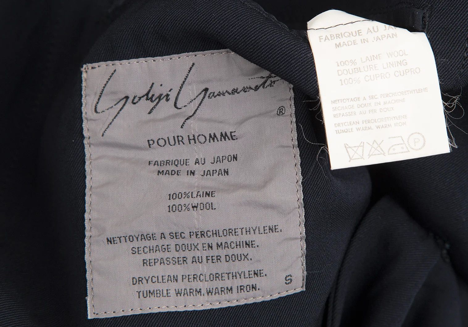 Yohji Yamamoto Yohji Yamamoto Wool Gabardine Jacket Navy S Size US S / EU 44-46 / 1 - 19 Thumbnail