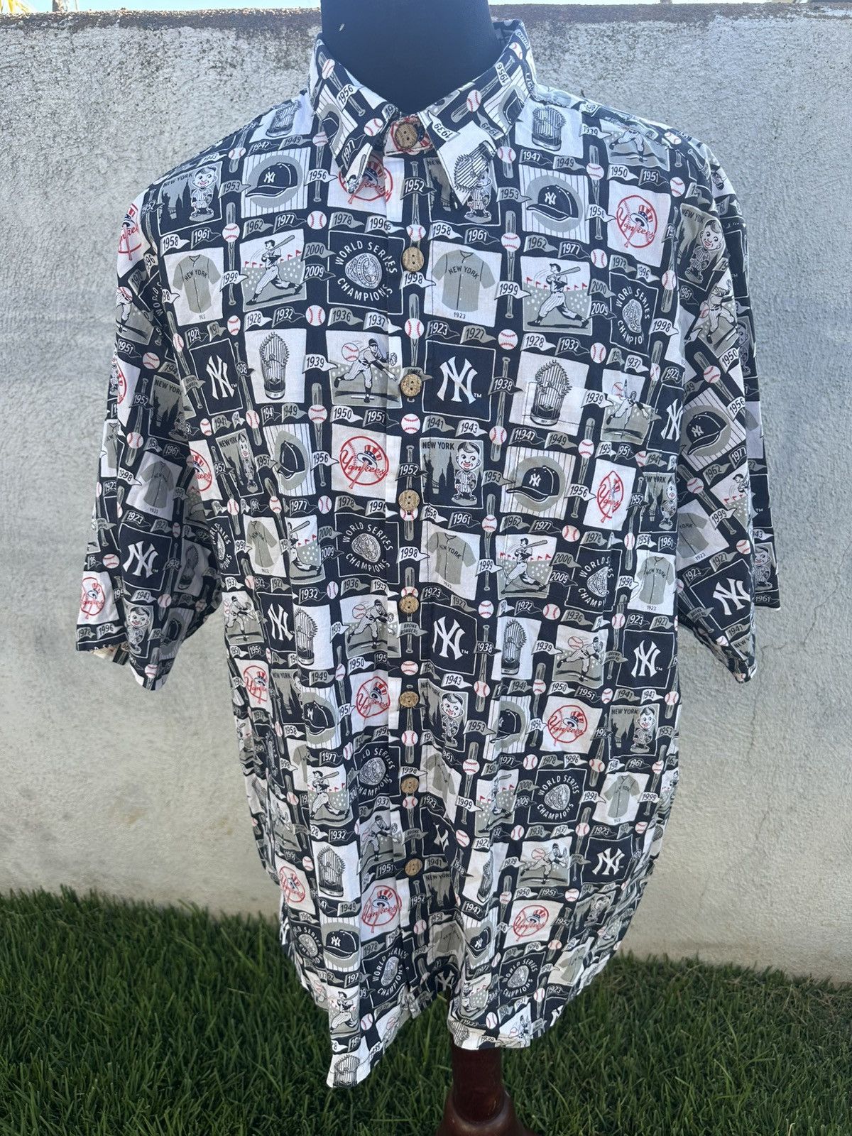 Reyn Spooner Reyn Spooner Navy New York Yankees Champions Men's 3XL Size US XXL / EU 58 / 5 - 1 Thumbnail