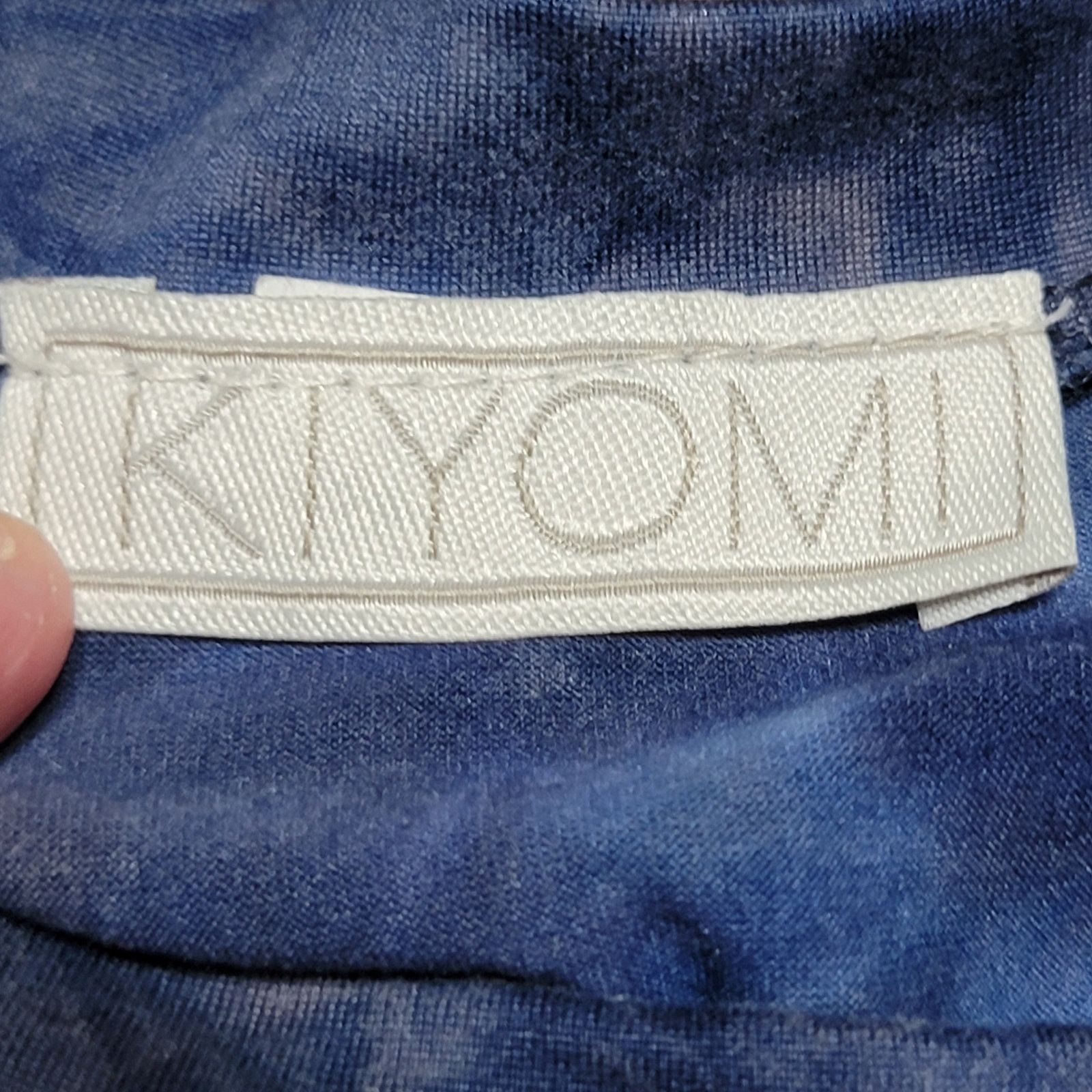 Other Kiyomi Blue Tie-Dye Long Tee Lip Bite - Size XS Size XS / US 0-2 / IT 36-38 - 4 Thumbnail