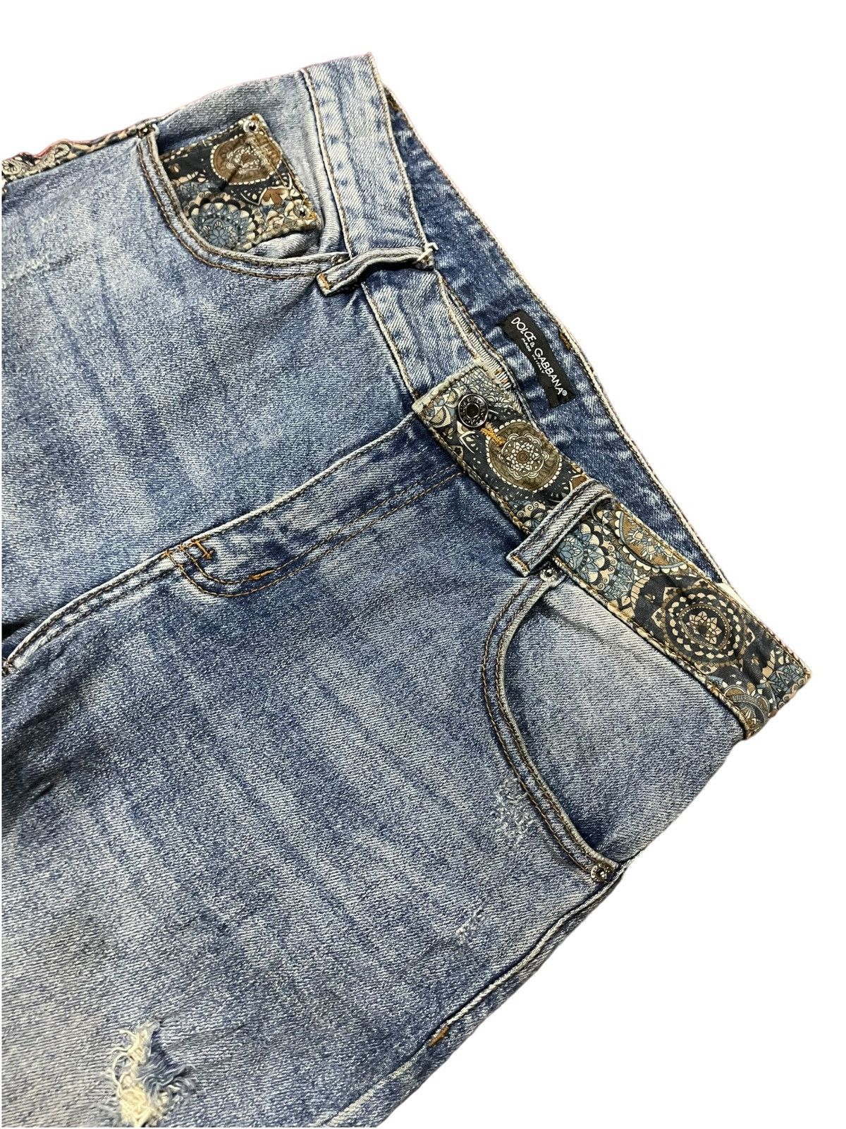 Dolce & Gabbana Designer Nice Design Japan Shasiko Boro Jeans Size US 32 / EU 48 - 16 Thumbnail